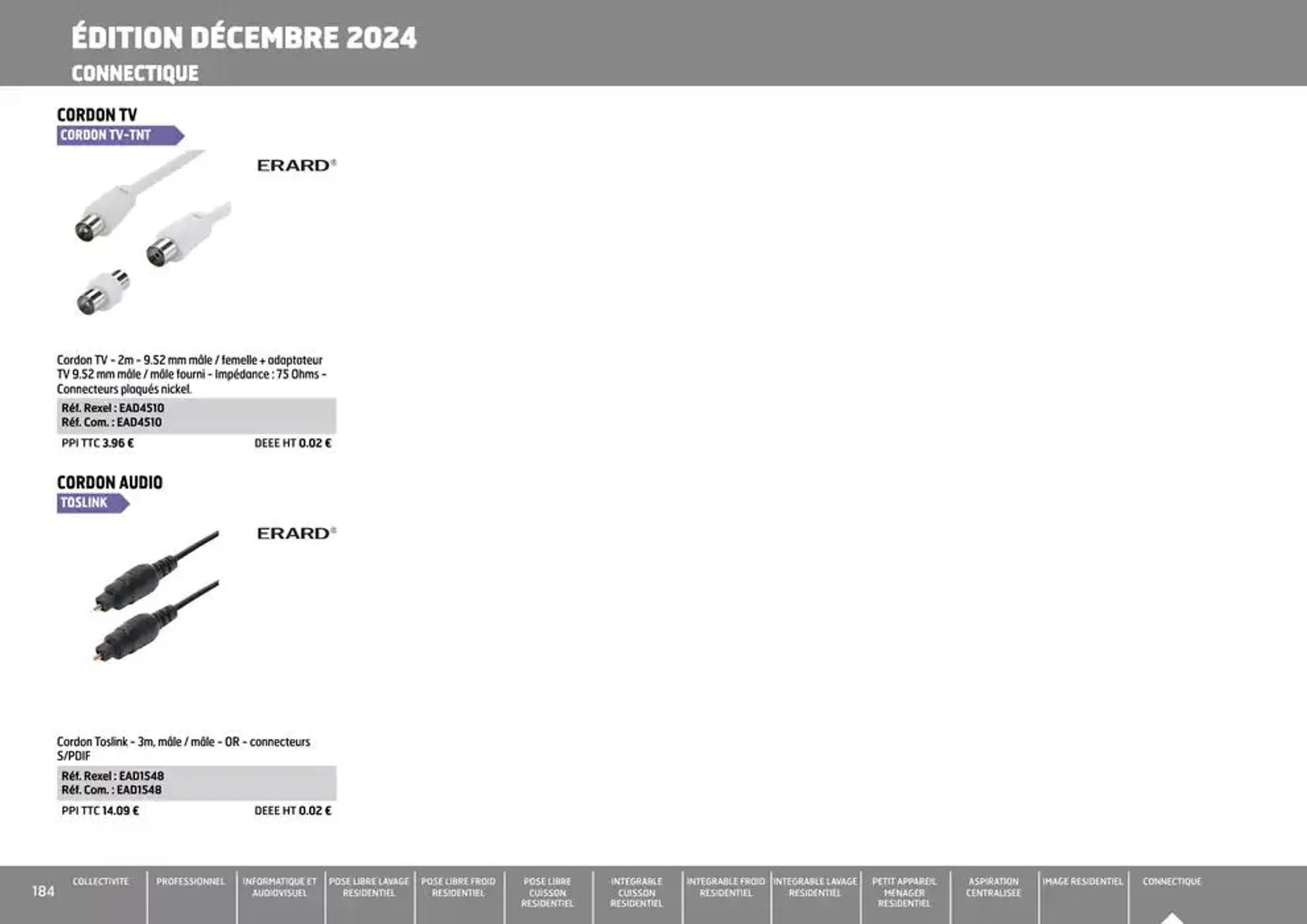 Equipement collectif & residentiel 2024 du 12 décembre au 31 décembre 2024 - Catalogue page 184