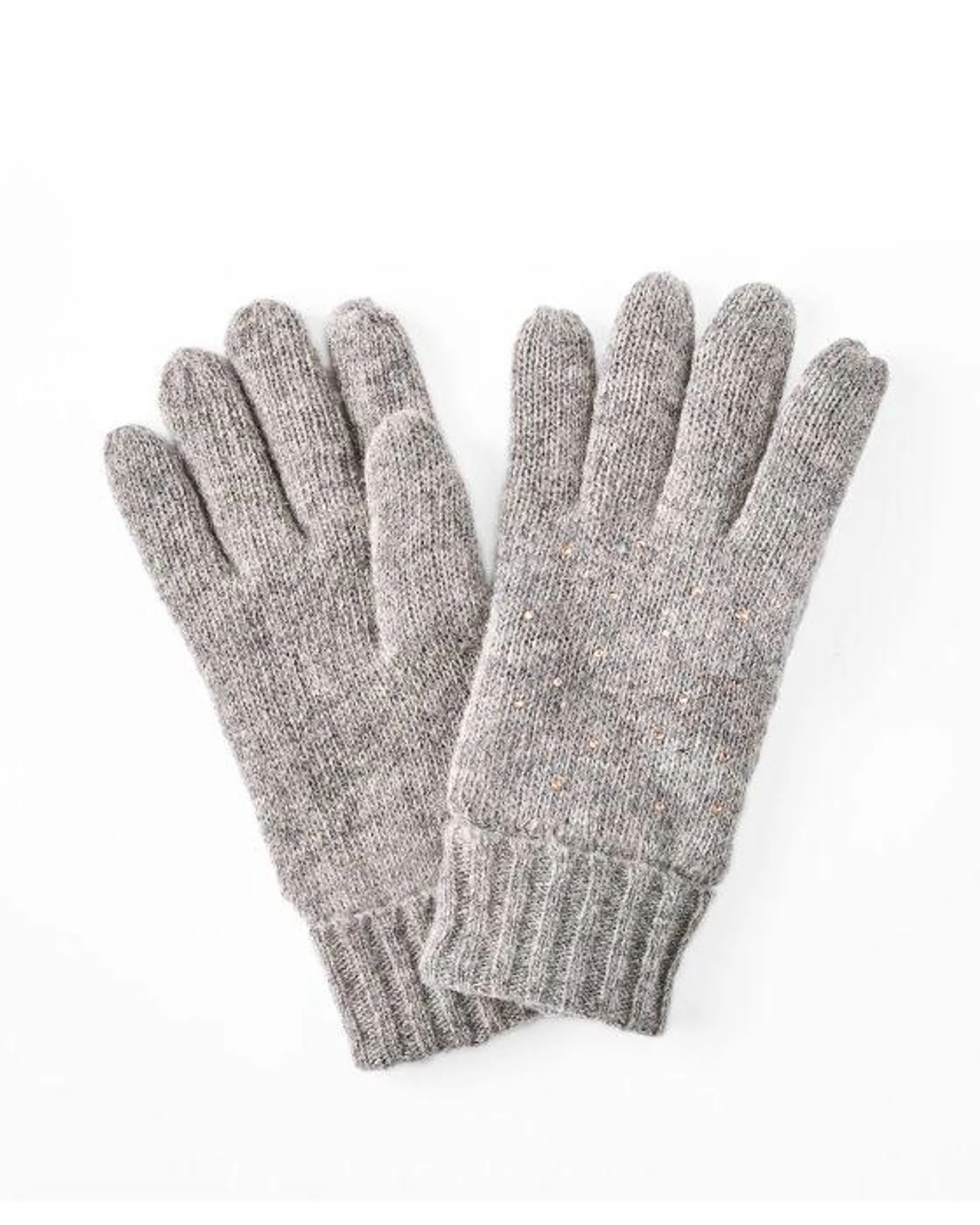 Gants tricot brillants