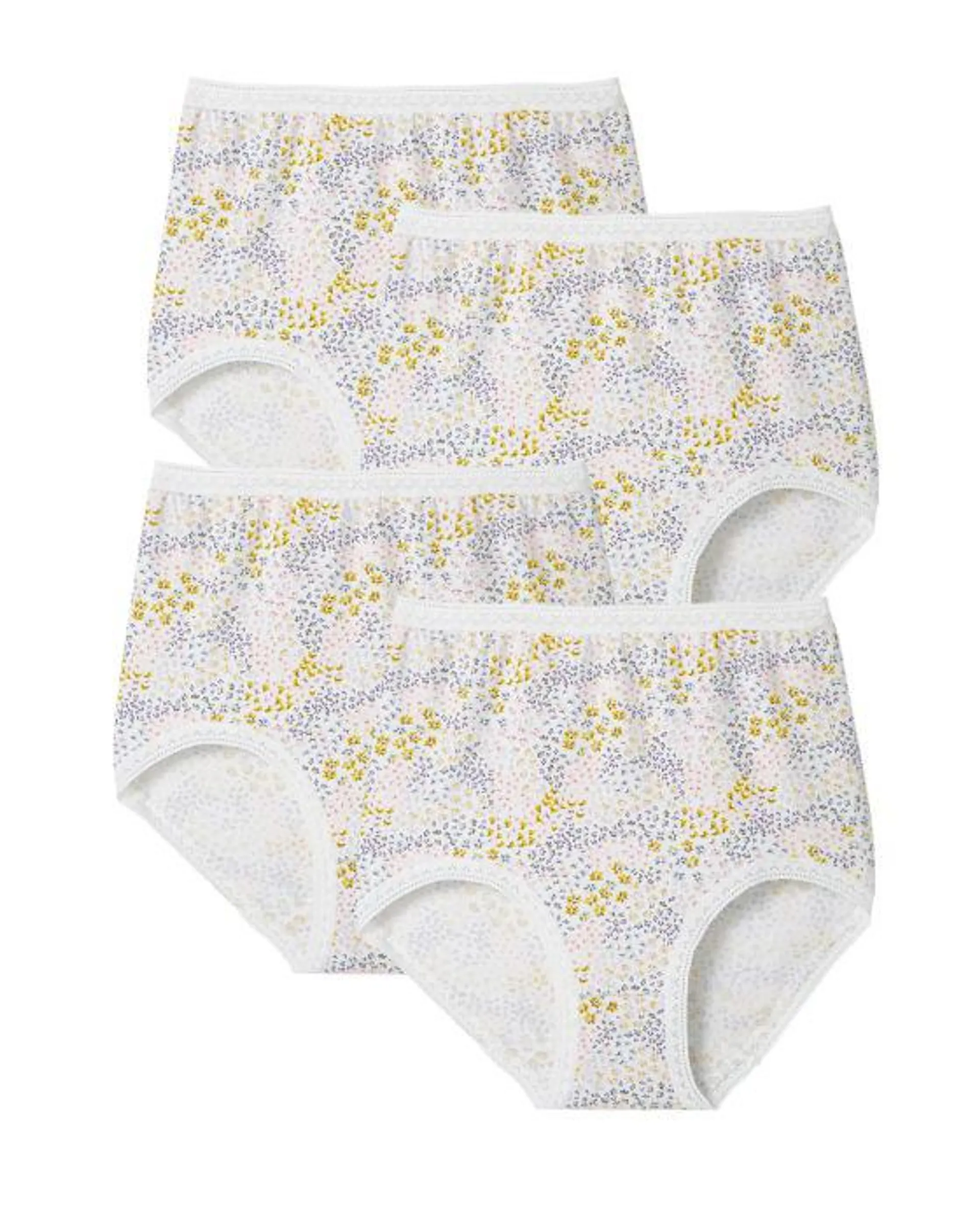 Lot de 3 culottes maxi coton stretch + 1 GRATUITE.