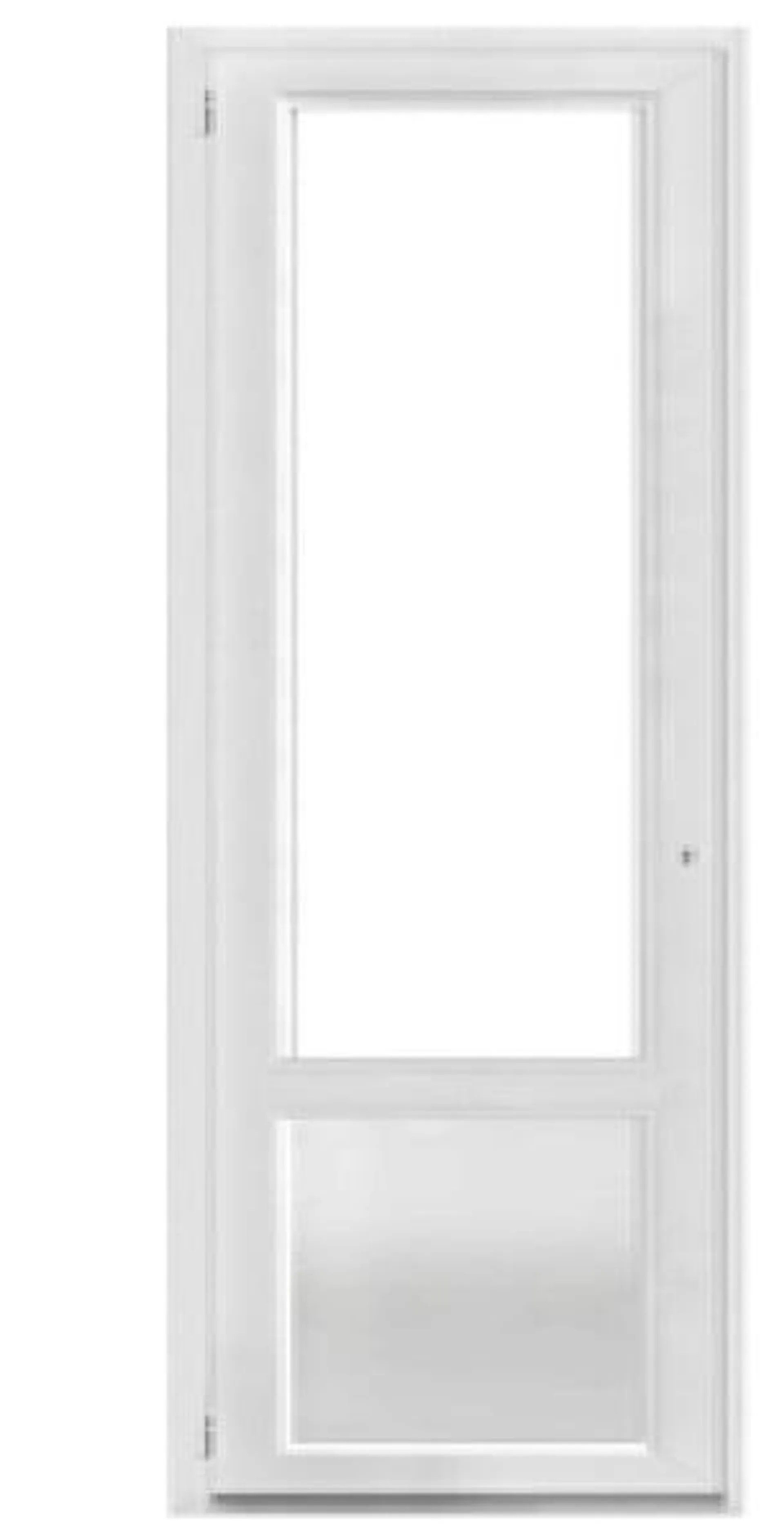 Porte-fenêtre pvc blanc 1 vantail of ghe 205x80
