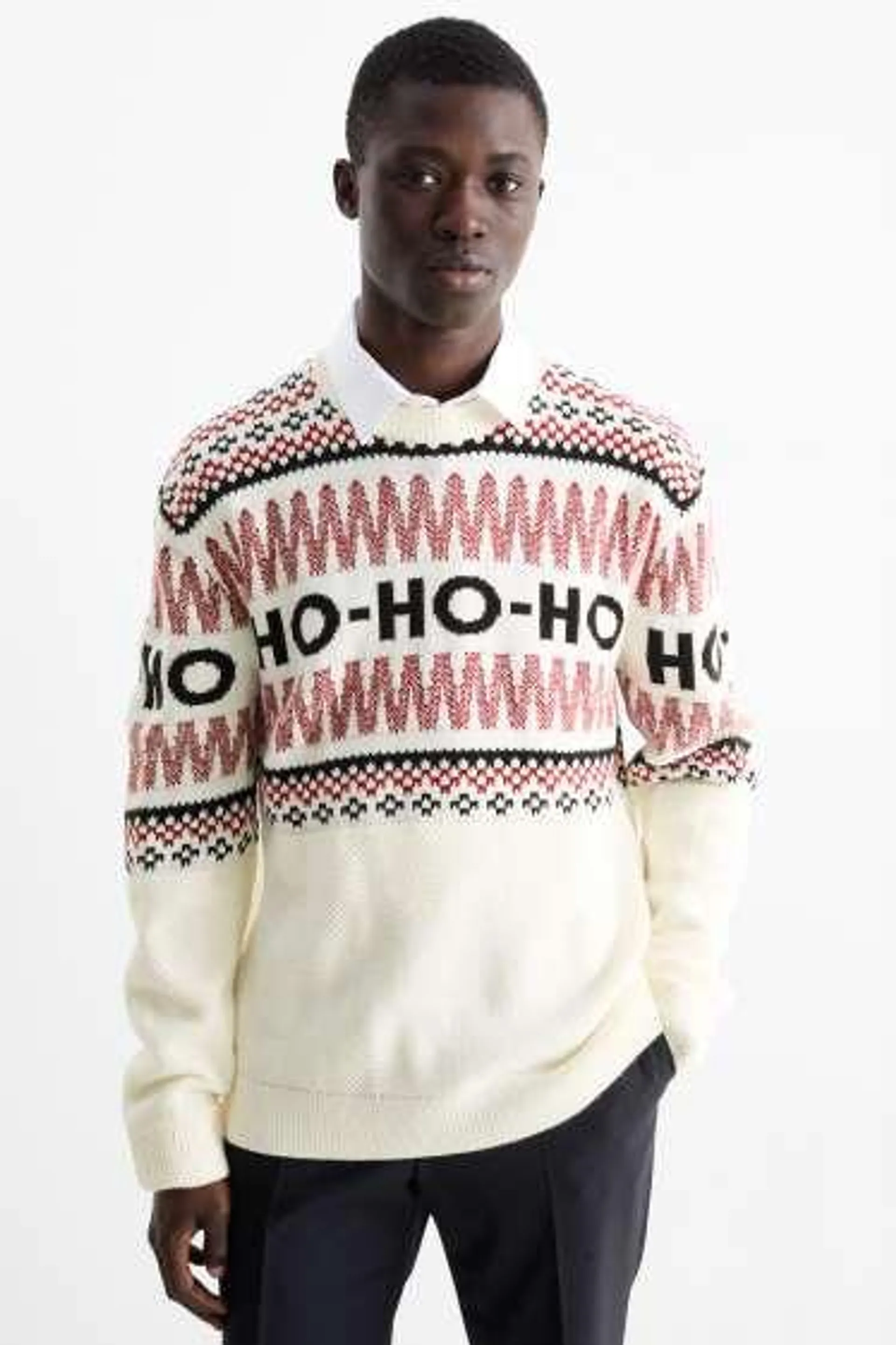 Christmas jumper - HoHoHo - patterned