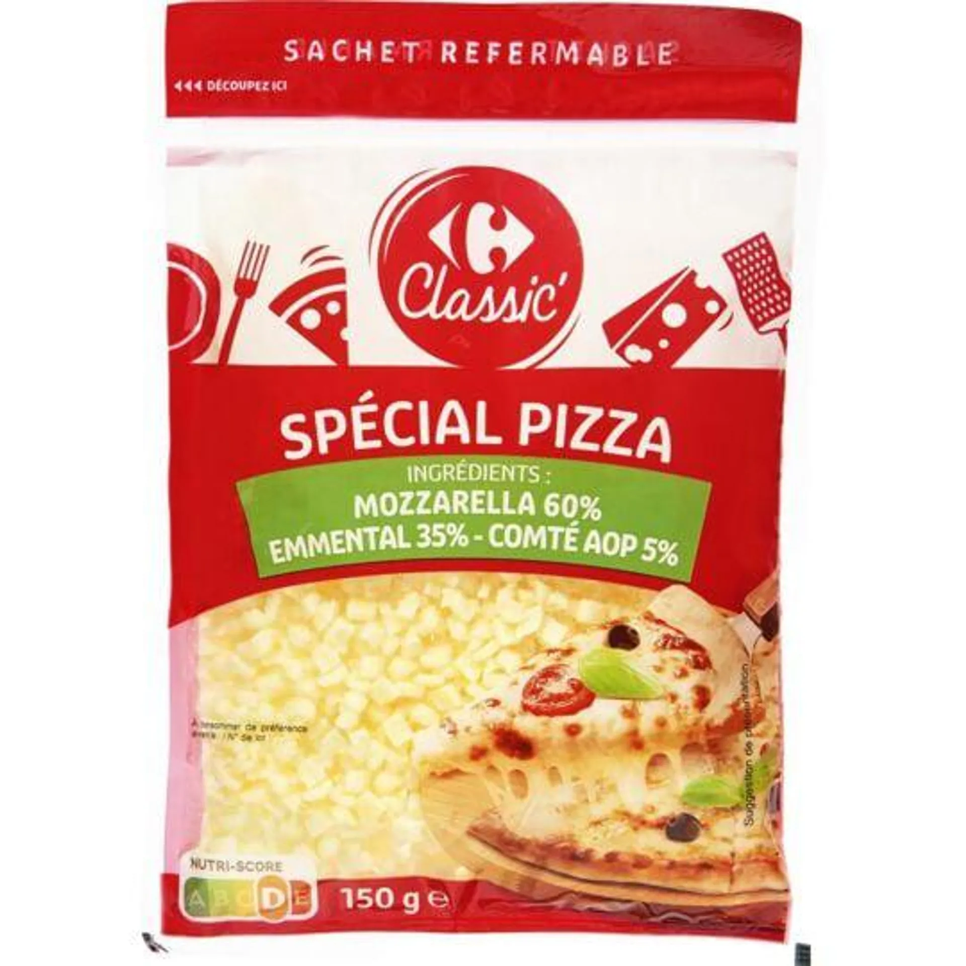 Fromage Râpé Spécial Pizza CARREFOUR CLASSIC'