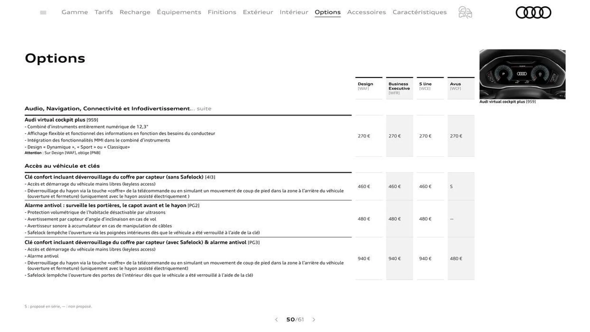 Audi Q3 du 20 août au 31 décembre 2024 - Catalogue page 50