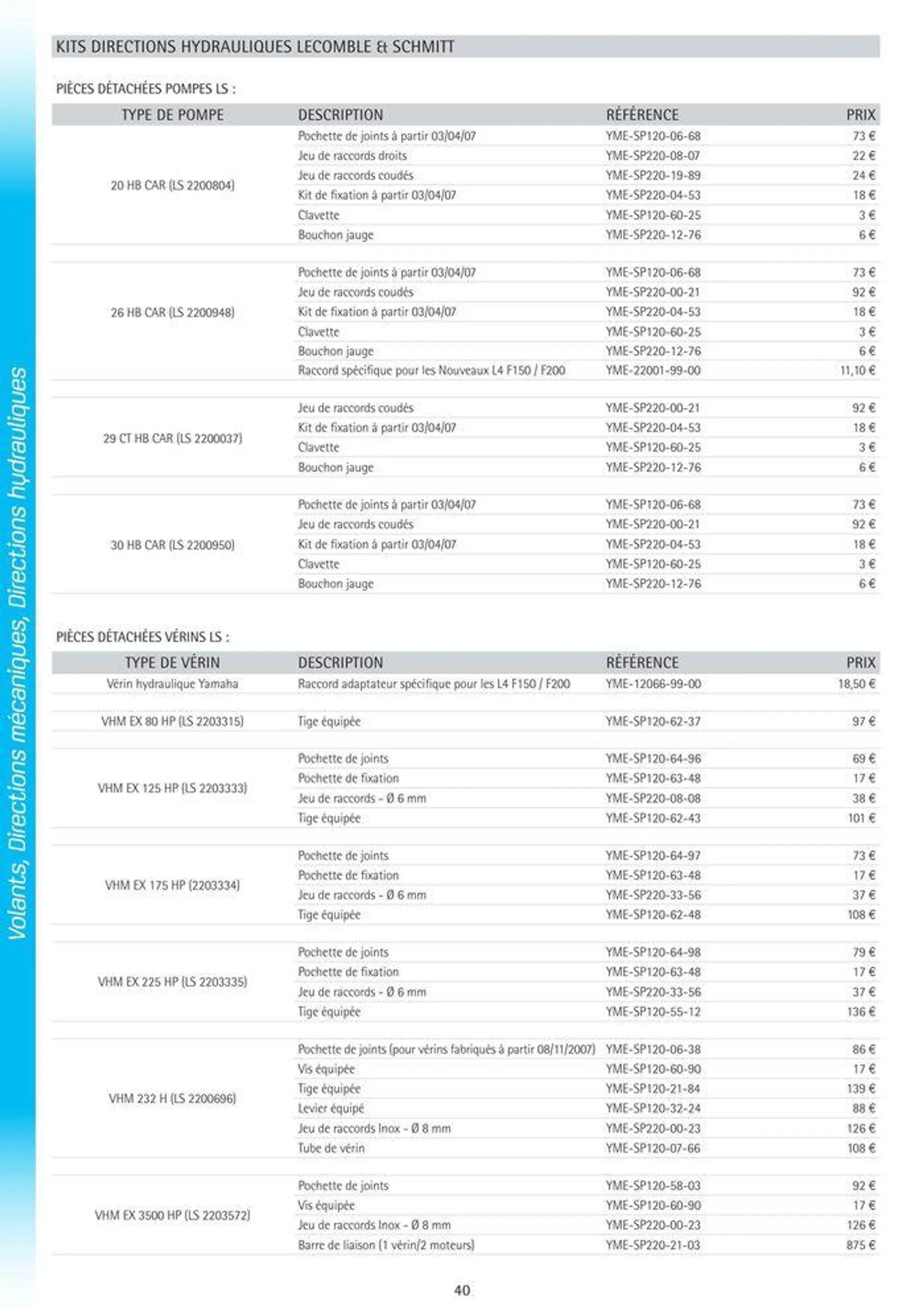 Catalogue Yamaha Marine - Accessoires Marine 2024 - 46