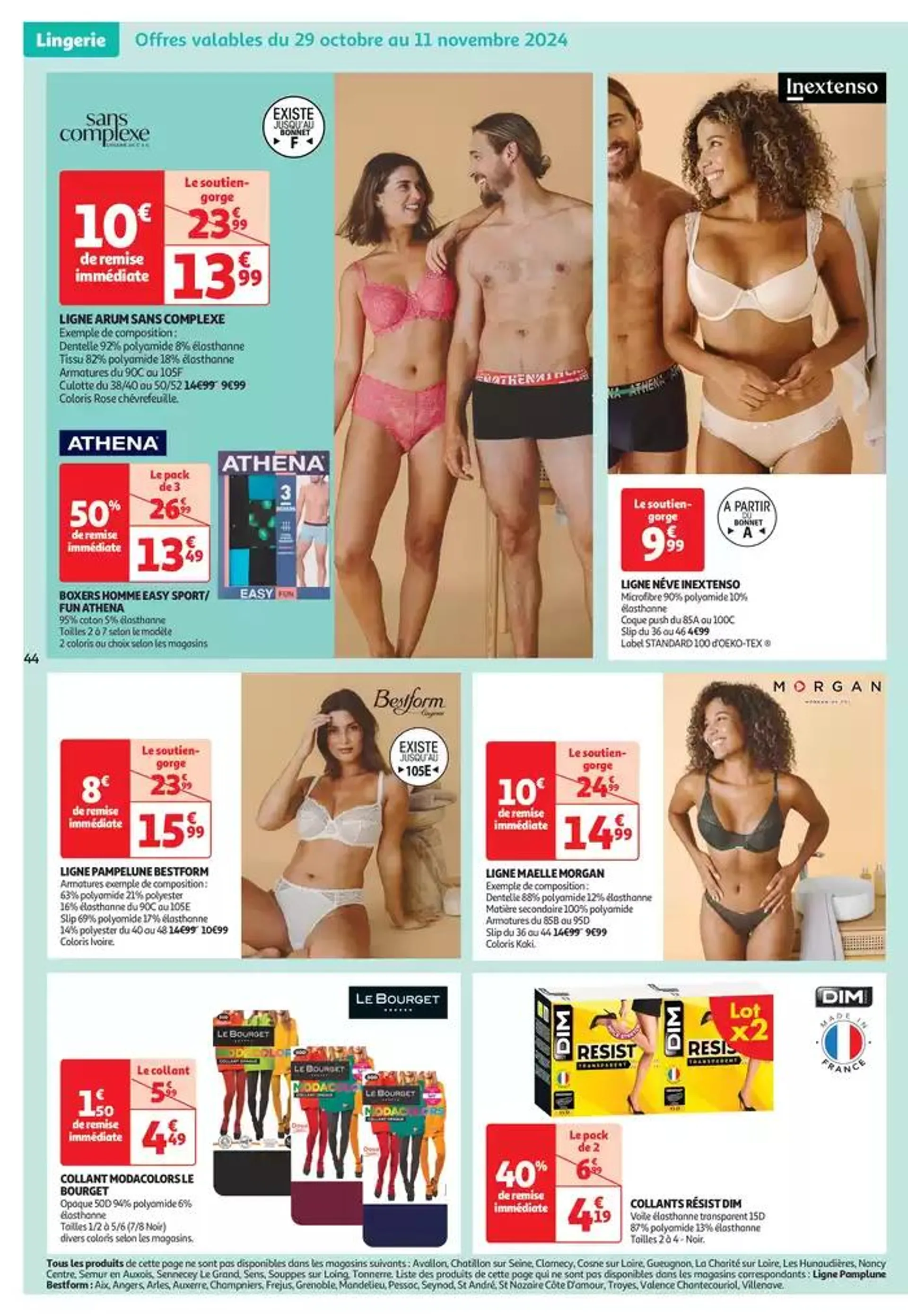 Top depart : 25 jours Auchan  du 29 octobre au 4 novembre 2024 - Catalogue page 44