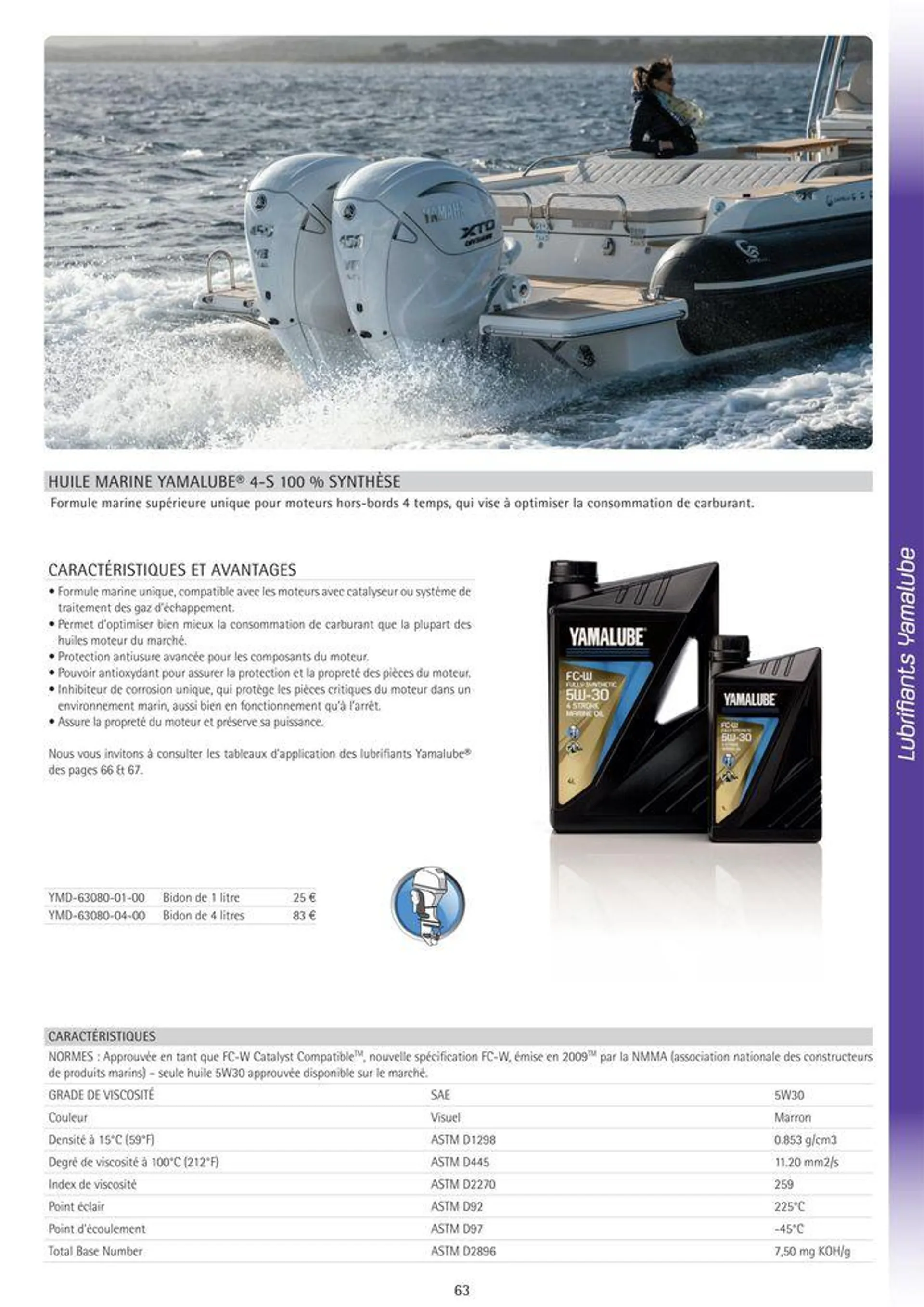 Catalogue Yamaha Marine - Accessoires Marine 2024 - 72