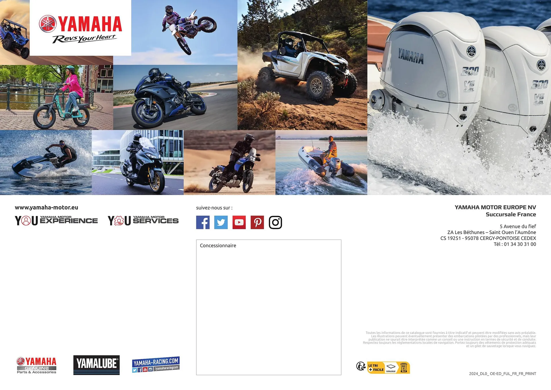 Catalogue Yamaha du 1 janvier au 31 décembre 2024 - Catalogue page 16