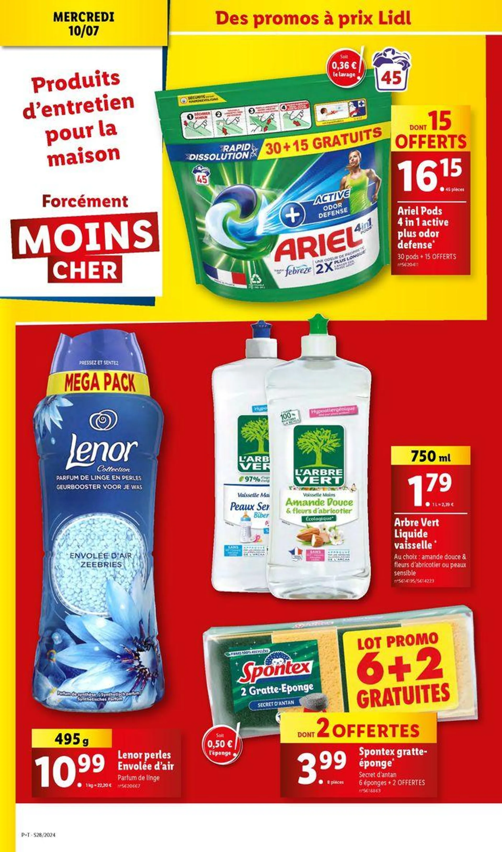 Profiez des petits prix pour des méga économies chez Lidl ! du 10 juillet au 16 juillet 2024 - Catalogue page 32