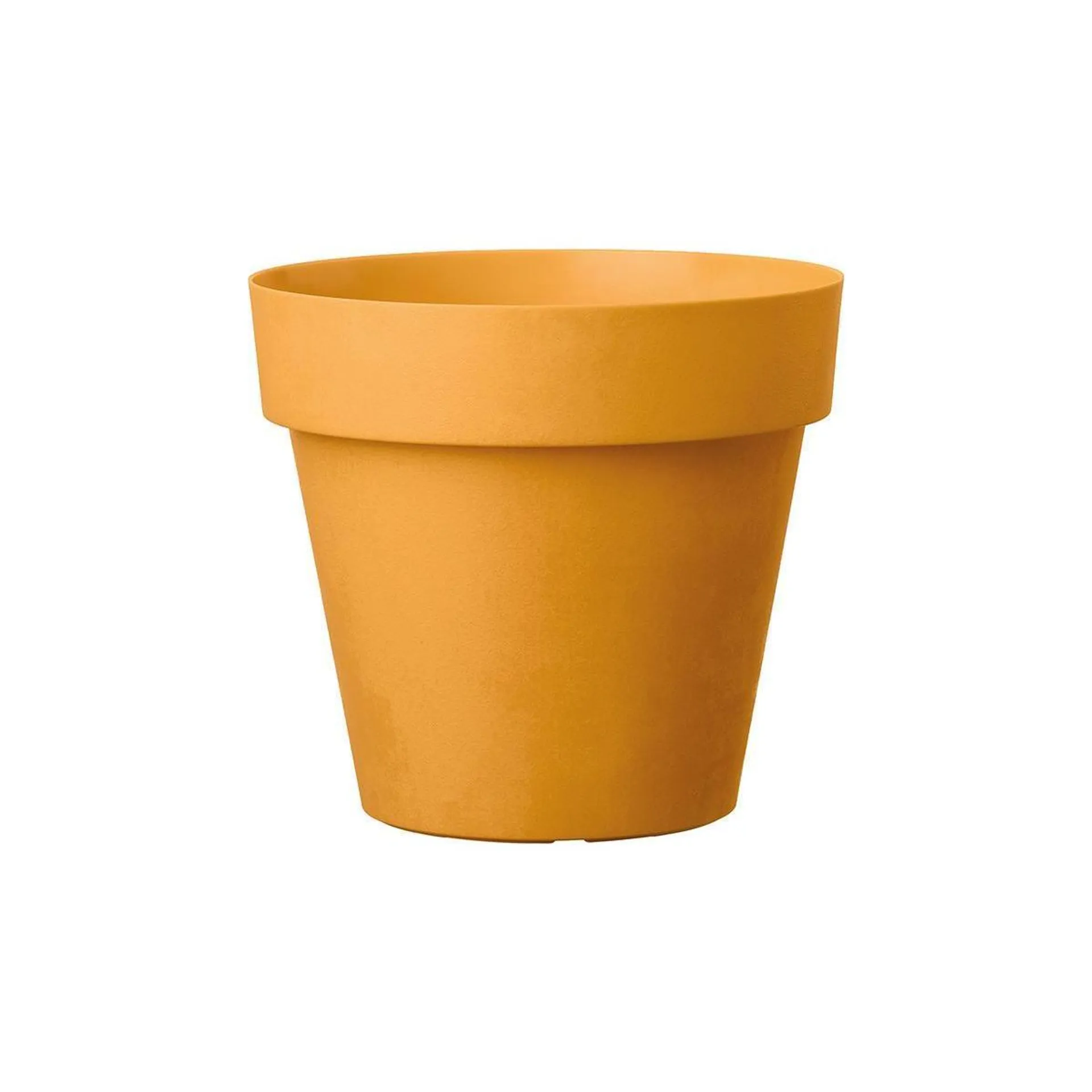 Pot haut en plastique - Ø 22 cm H 20 cm - Curry