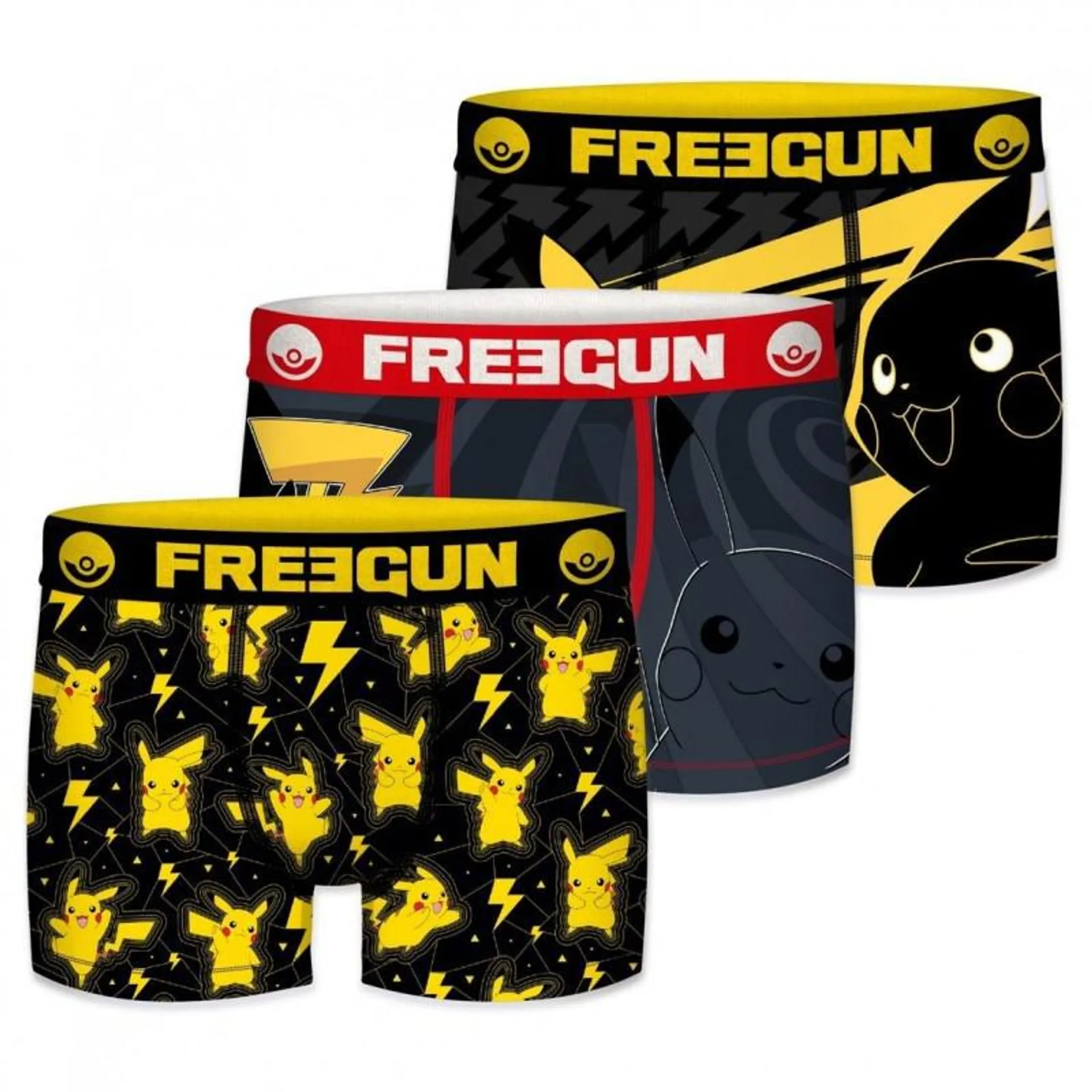 Lot de 3 boxers Freegun garçon Pokémon