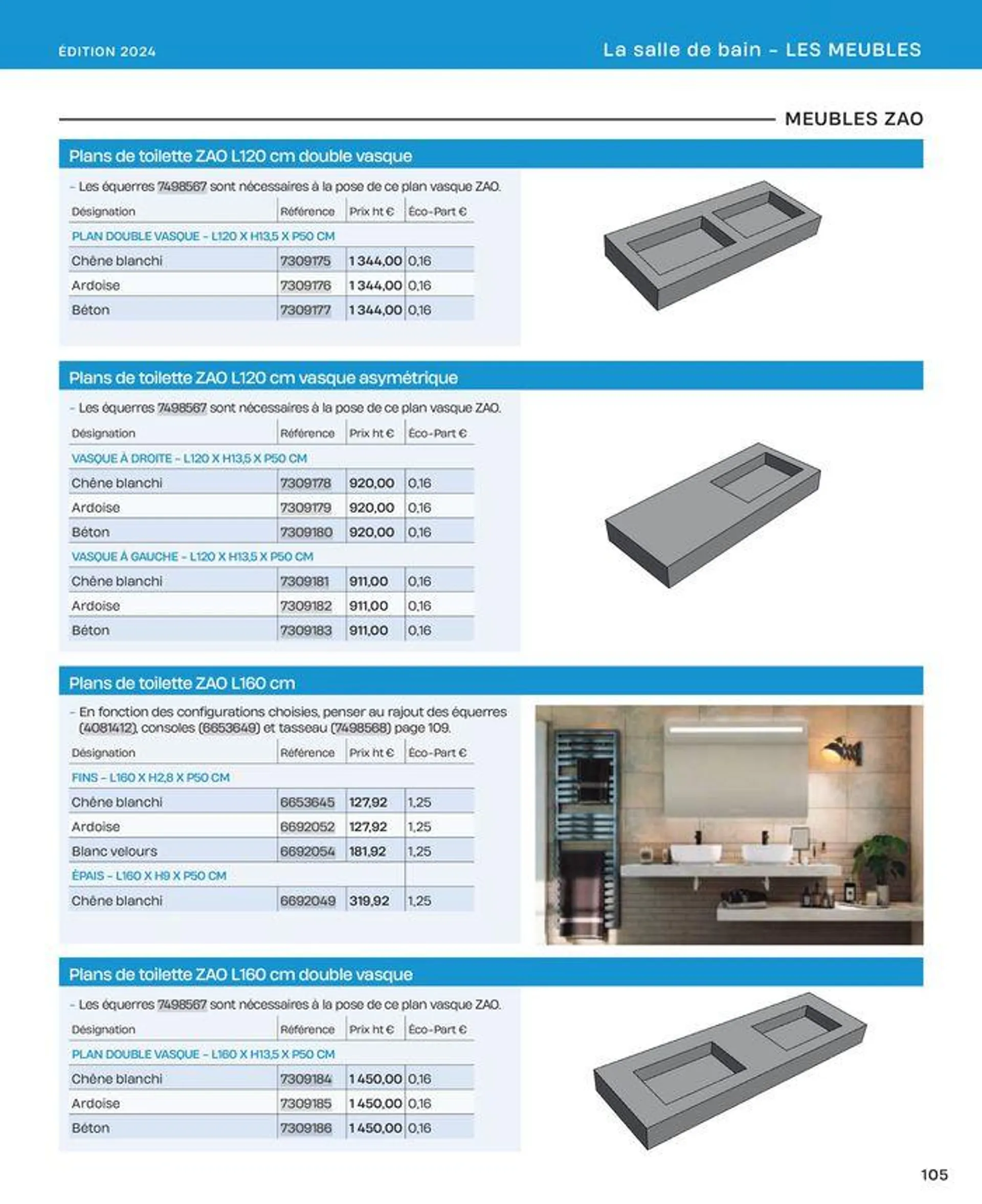 La salle de bain en toute sérénité du 2 juillet au 31 décembre 2024 - Catalogue page 105