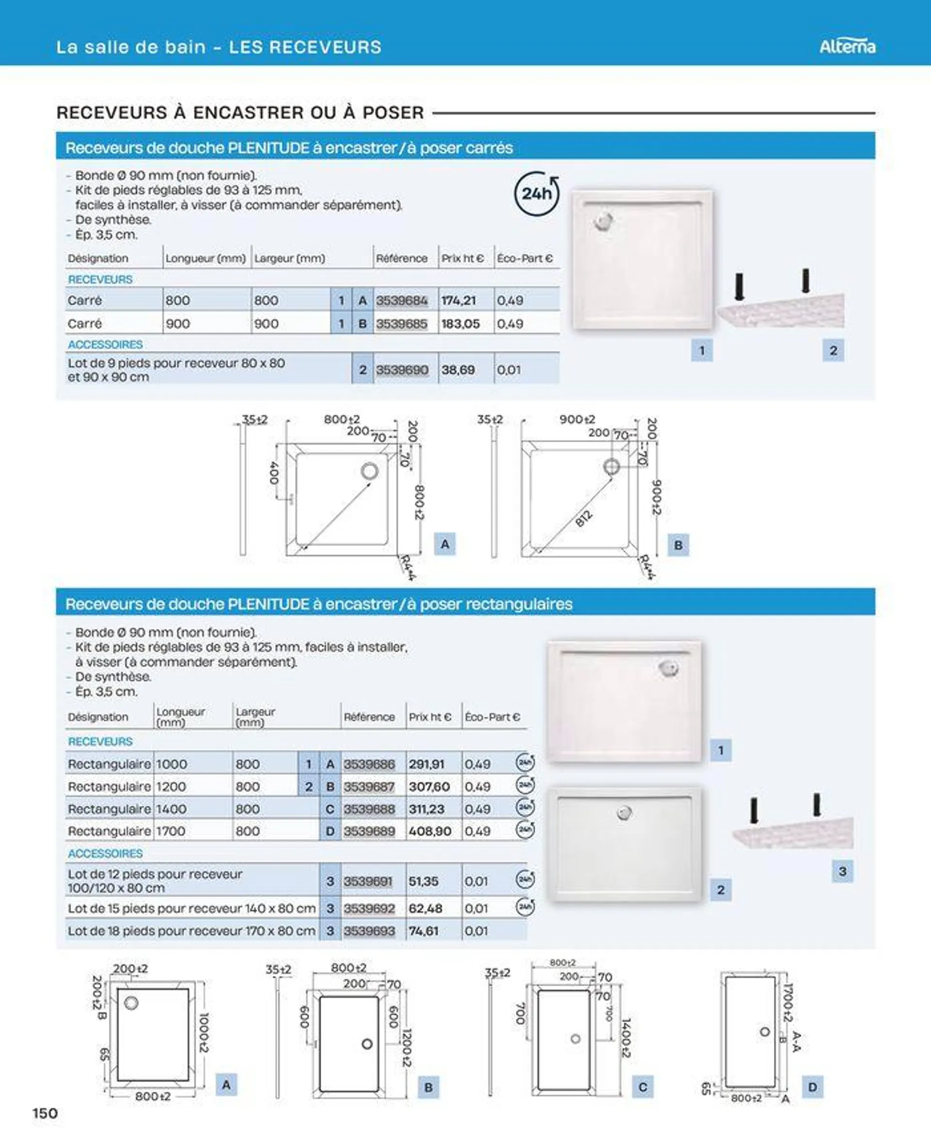 La salle de bain en toute sérénité du 2 juillet au 31 décembre 2024 - Catalogue page 150