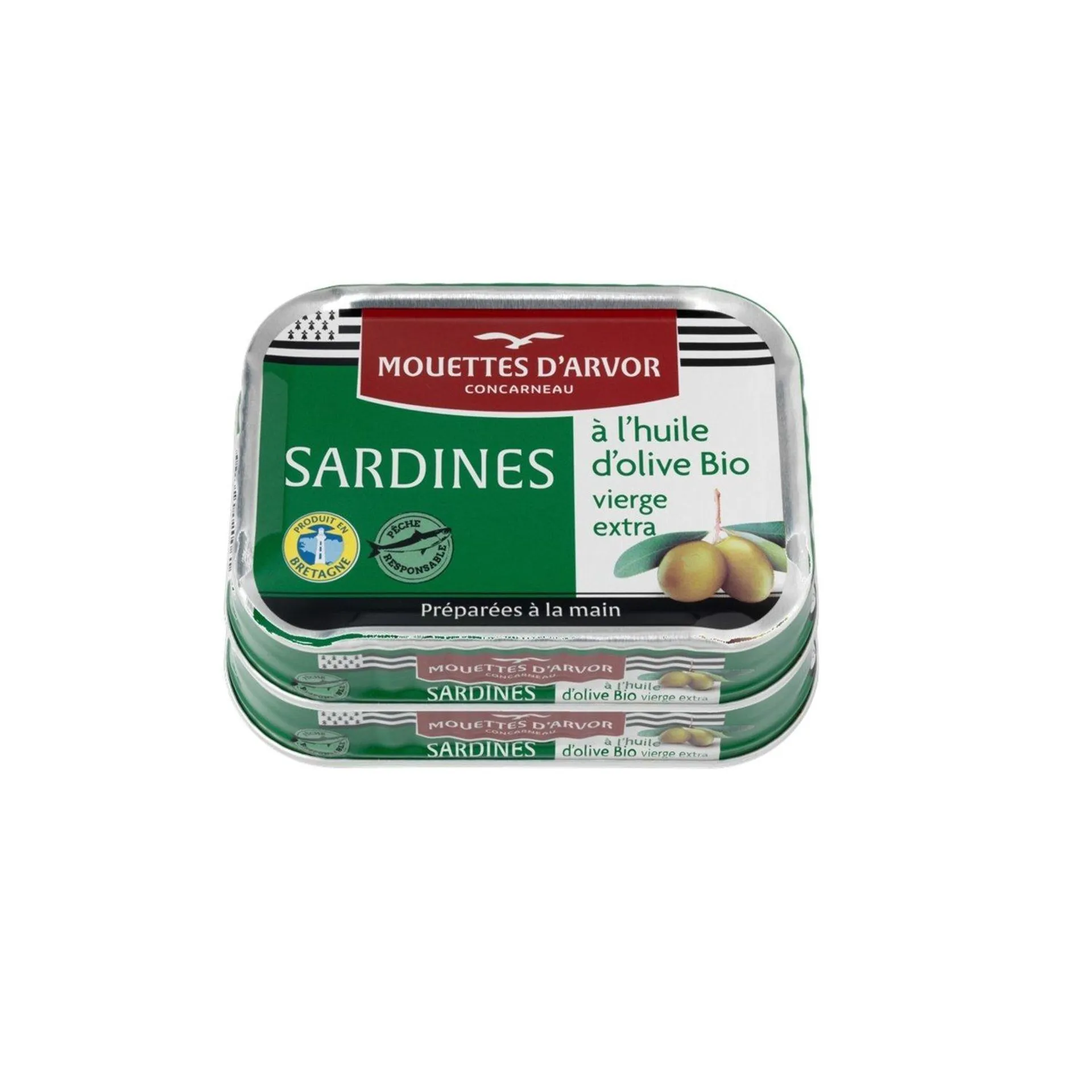 Sardines à l'huile d'olive MOUETTES D'ARVOR