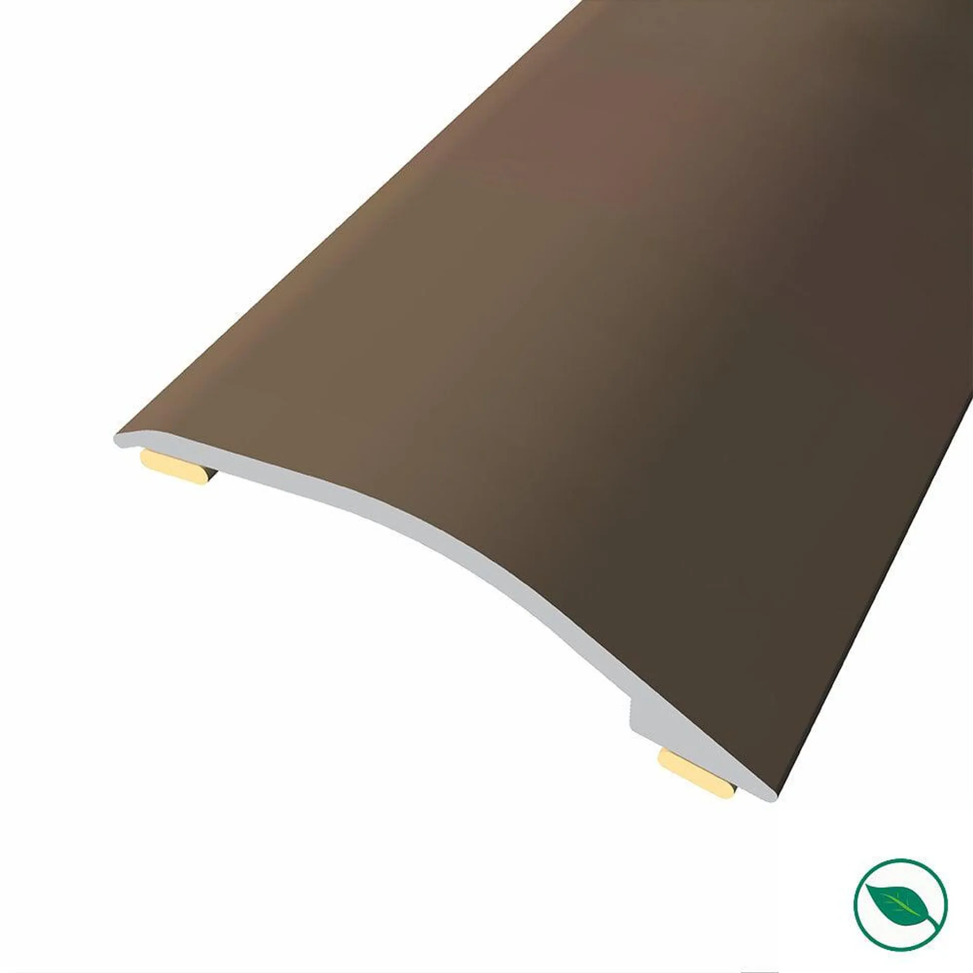 barre de seuil adhésive différence niveau aluminium coloris (05) Bronze Long 90 cm larg 3,8cm Ht 1,2cm