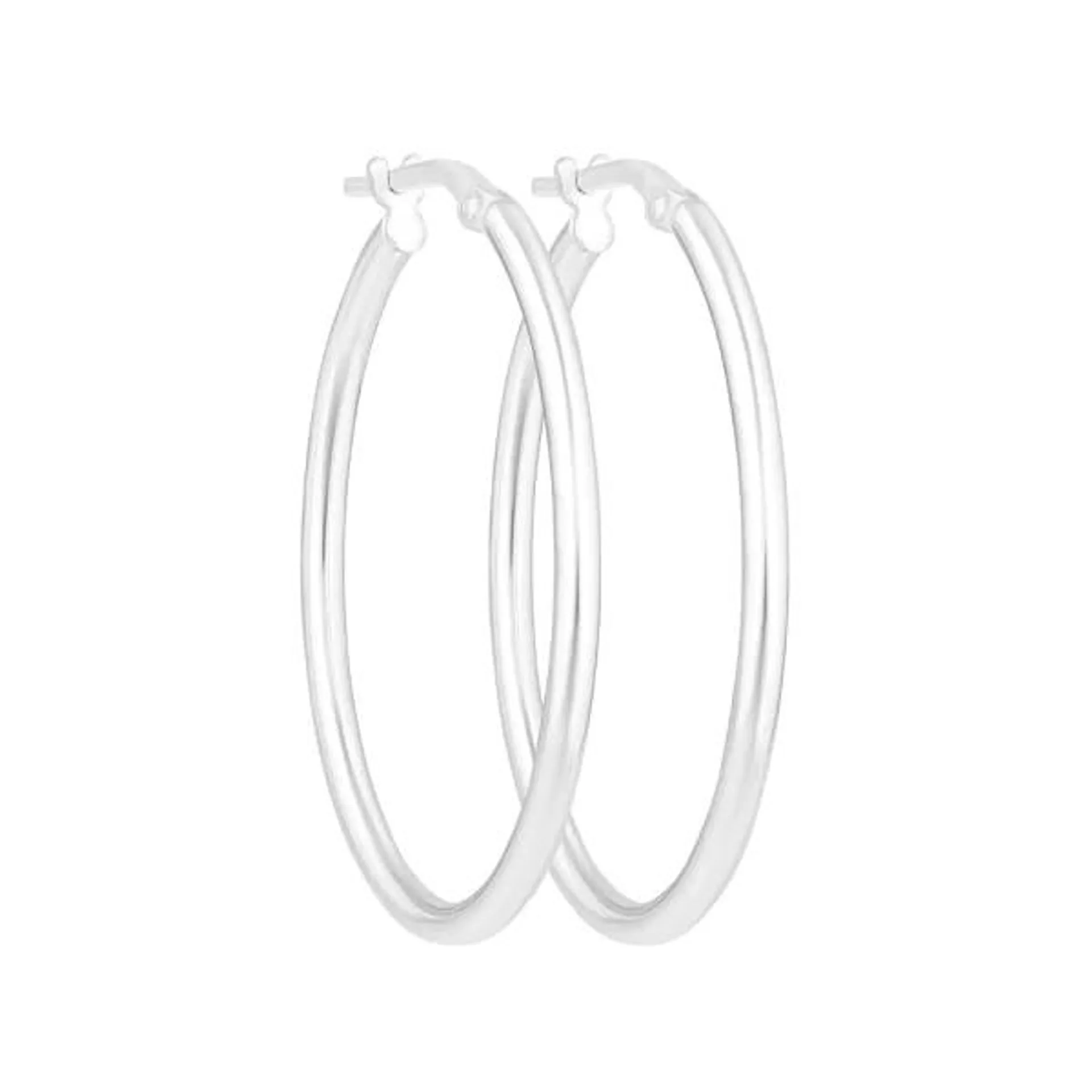 Boucles D'Oreilles Créoles en Argent