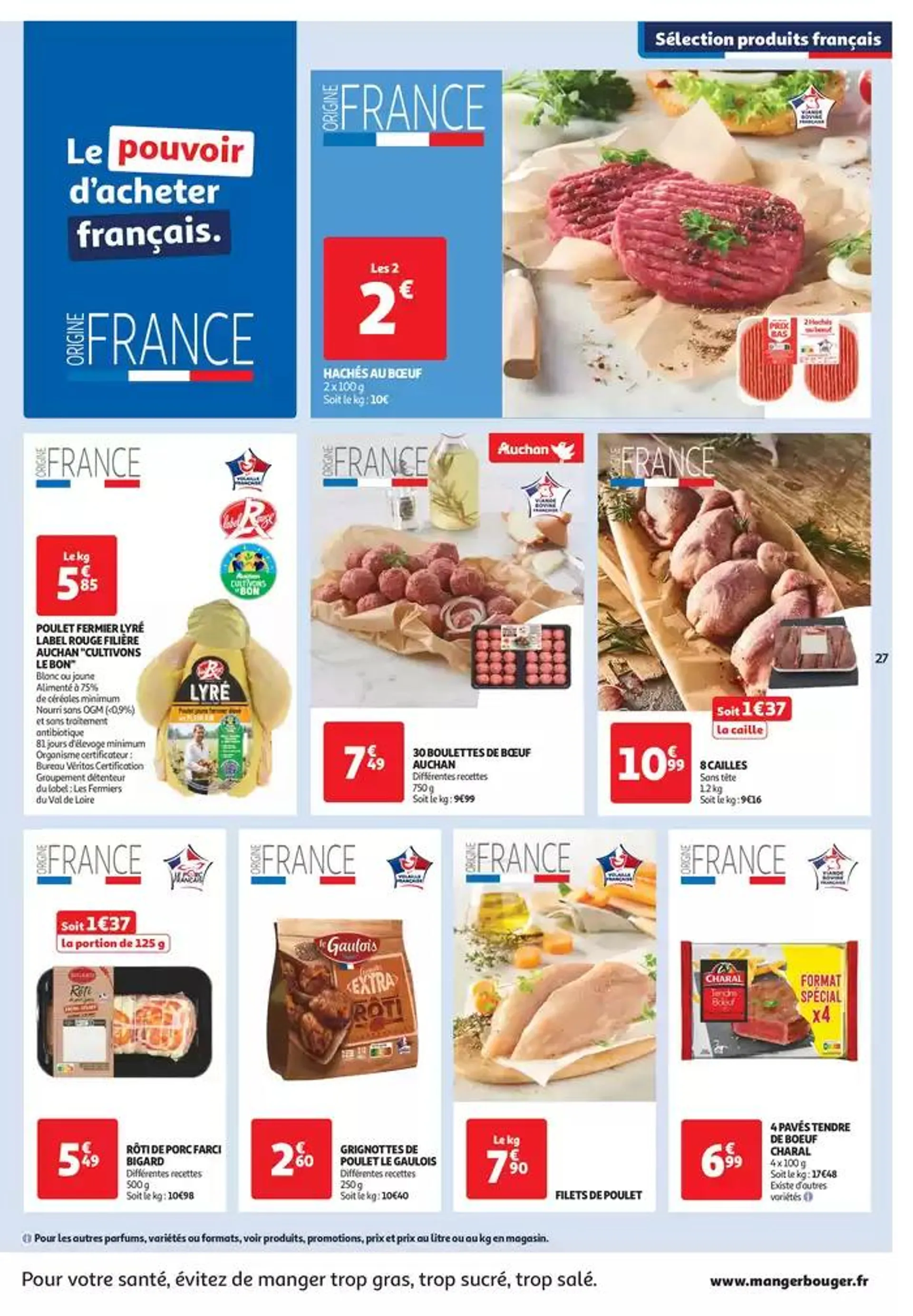 Top depart : 25 jours Auchan  du 29 octobre au 4 novembre 2024 - Catalogue page 27