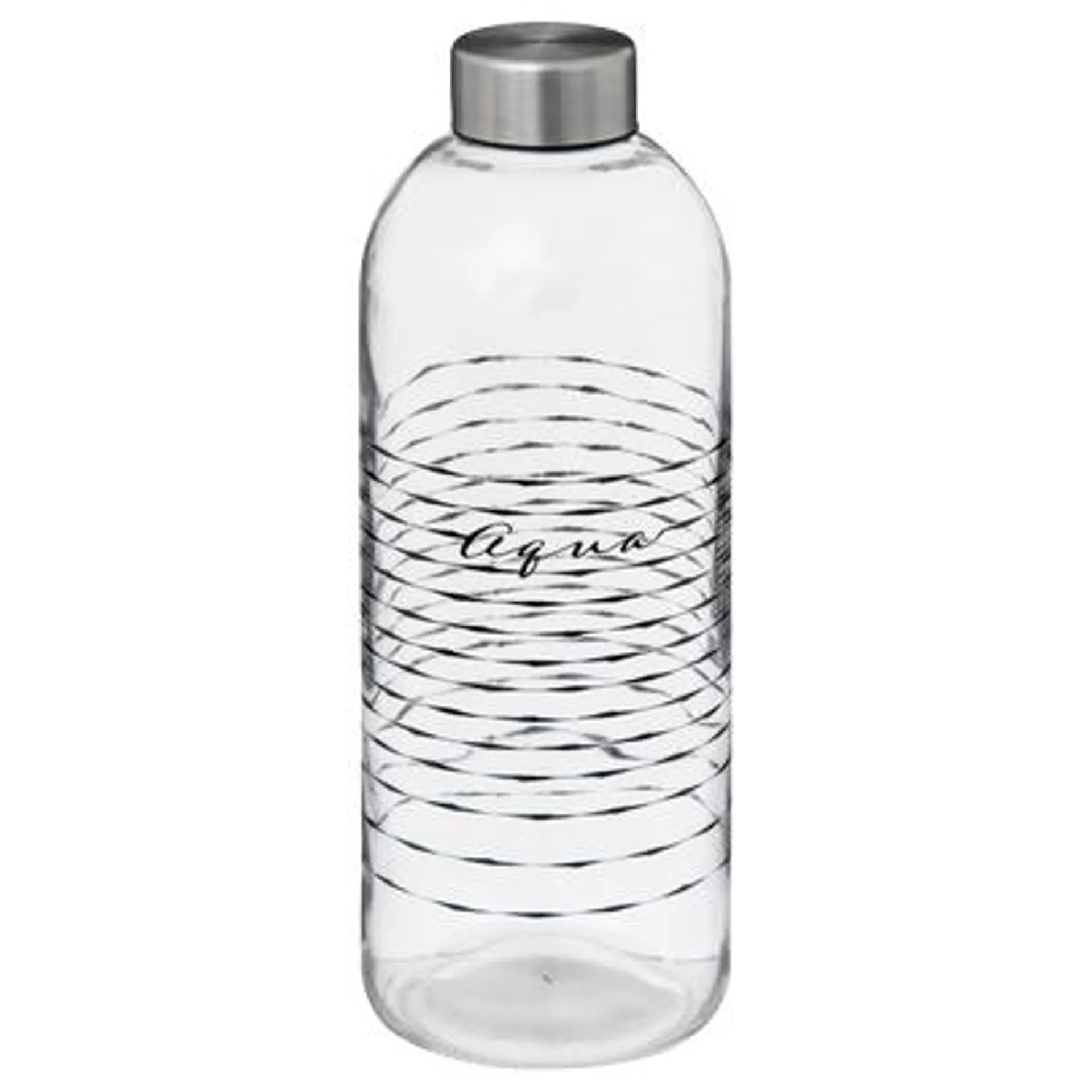 Bouteille en verre aqua 1L