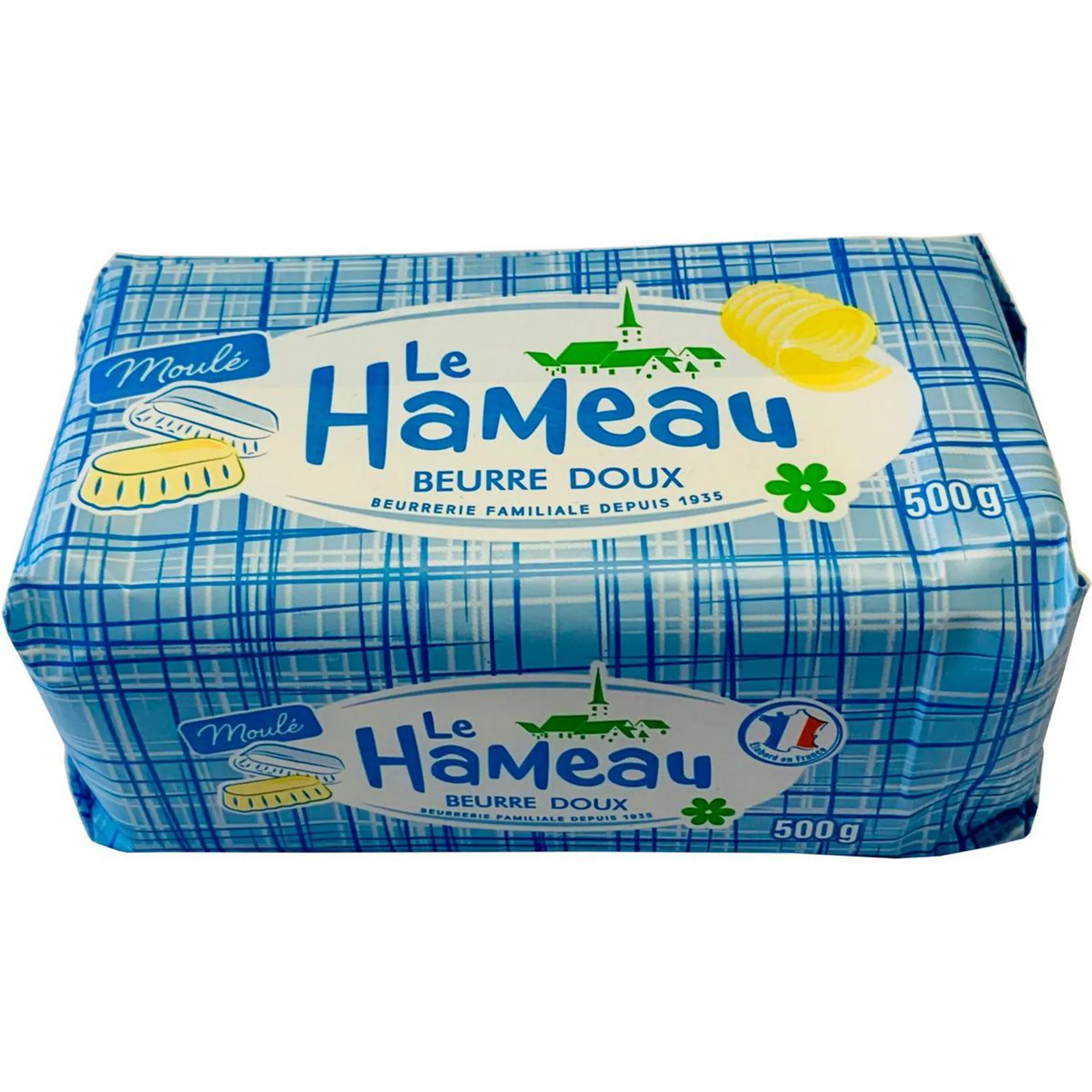 LE HAMEAU Beurre doux tartinable moulé 82% MG 500g