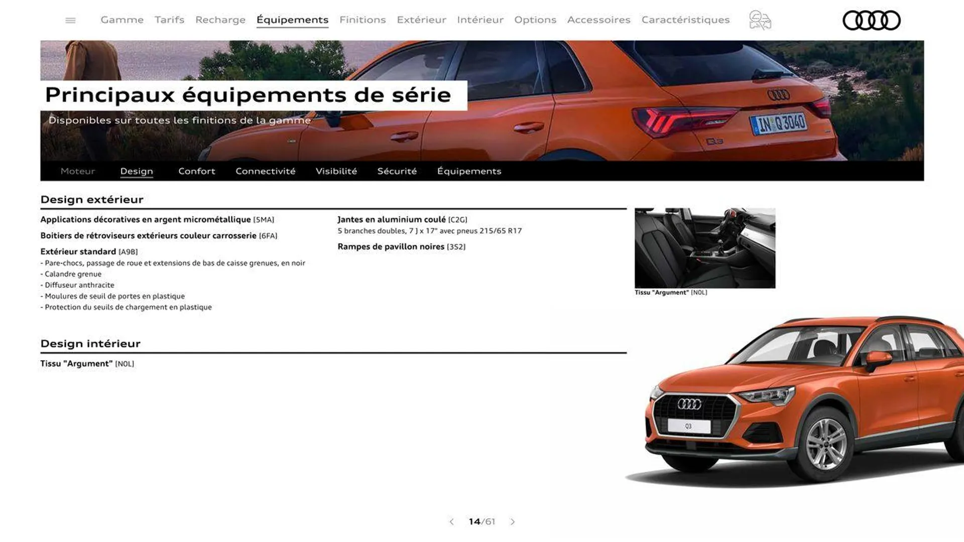 Audi Q3 du 20 août au 31 décembre 2024 - Catalogue page 14