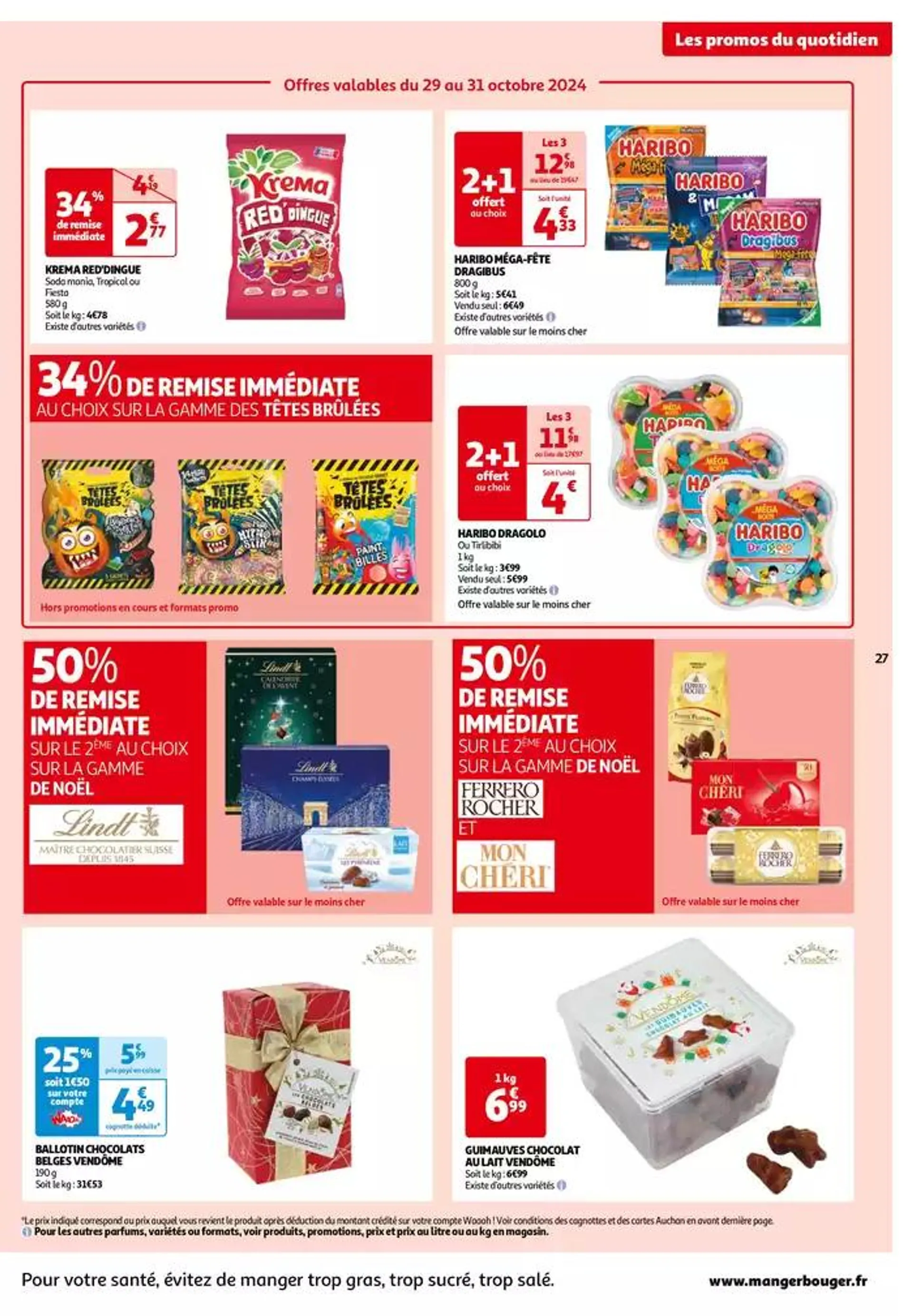 Top depart : 25 jours Auchan  du 29 octobre au 4 novembre 2024 - Catalogue page 27