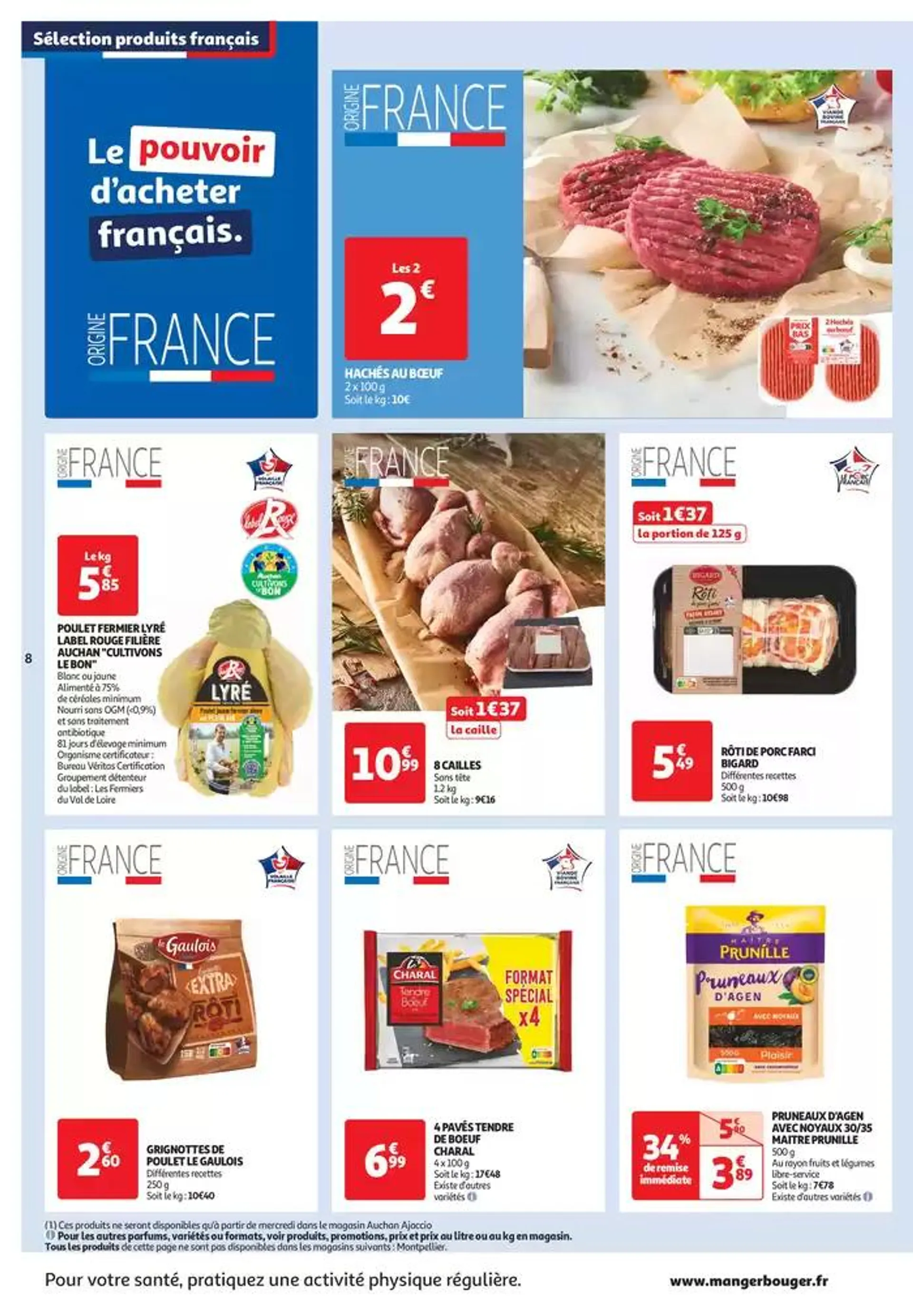 Top depart : 25 jours Auchan  du 29 octobre au 4 novembre 2024 - Catalogue page 8