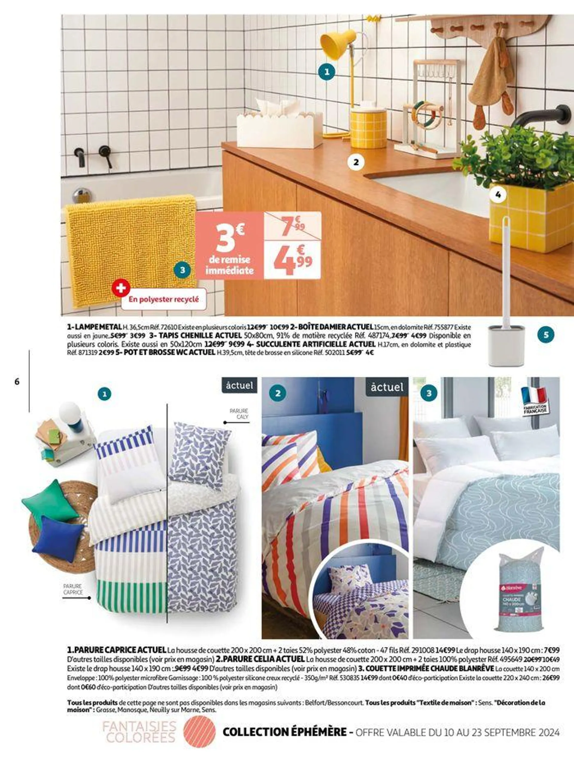 Collection Déco : Si bien chez soi du 10 septembre au 28 octobre 2024 - Catalogue page 6