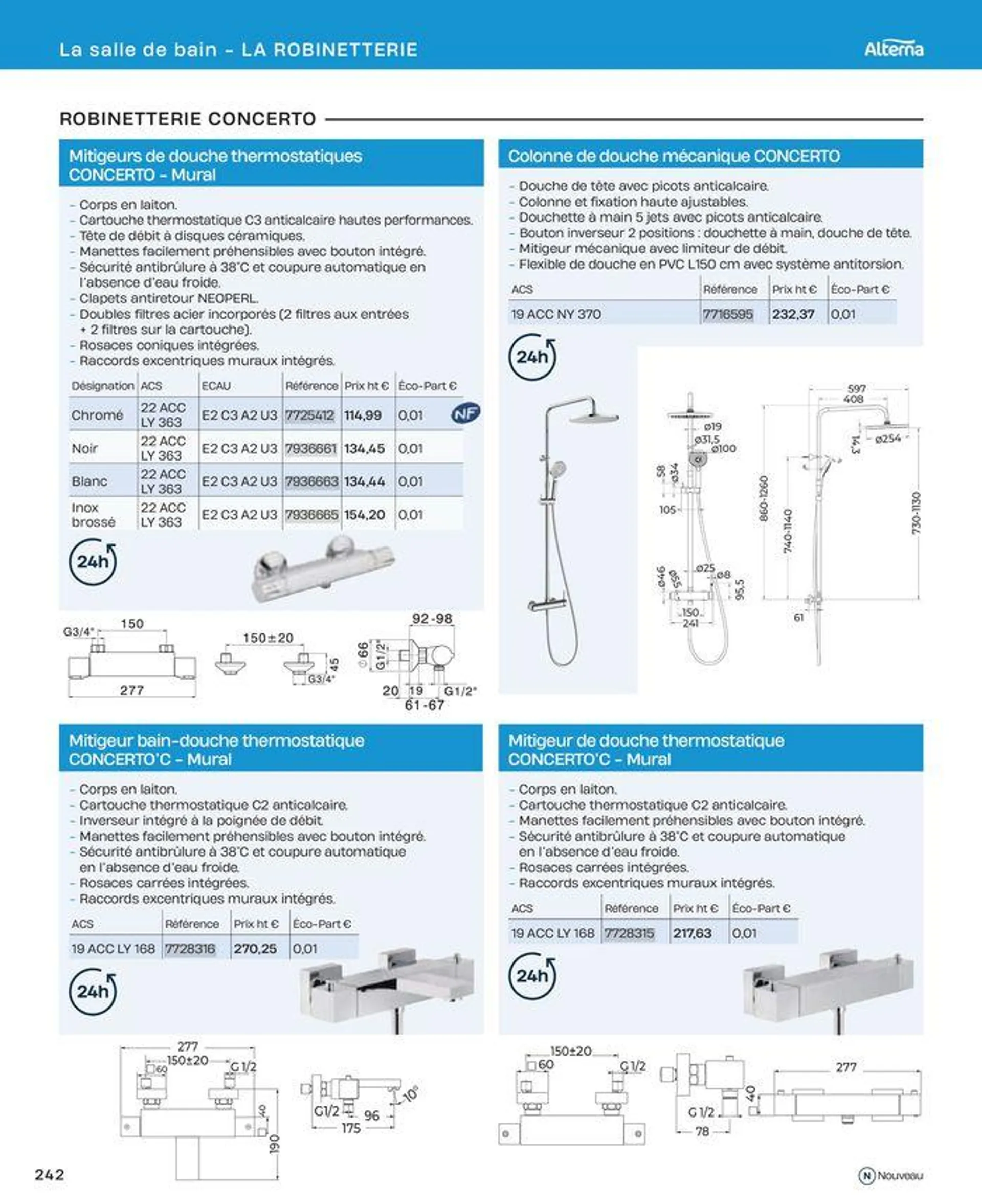 La salle de bain en toute sérénité du 2 juillet au 31 décembre 2024 - Catalogue page 242