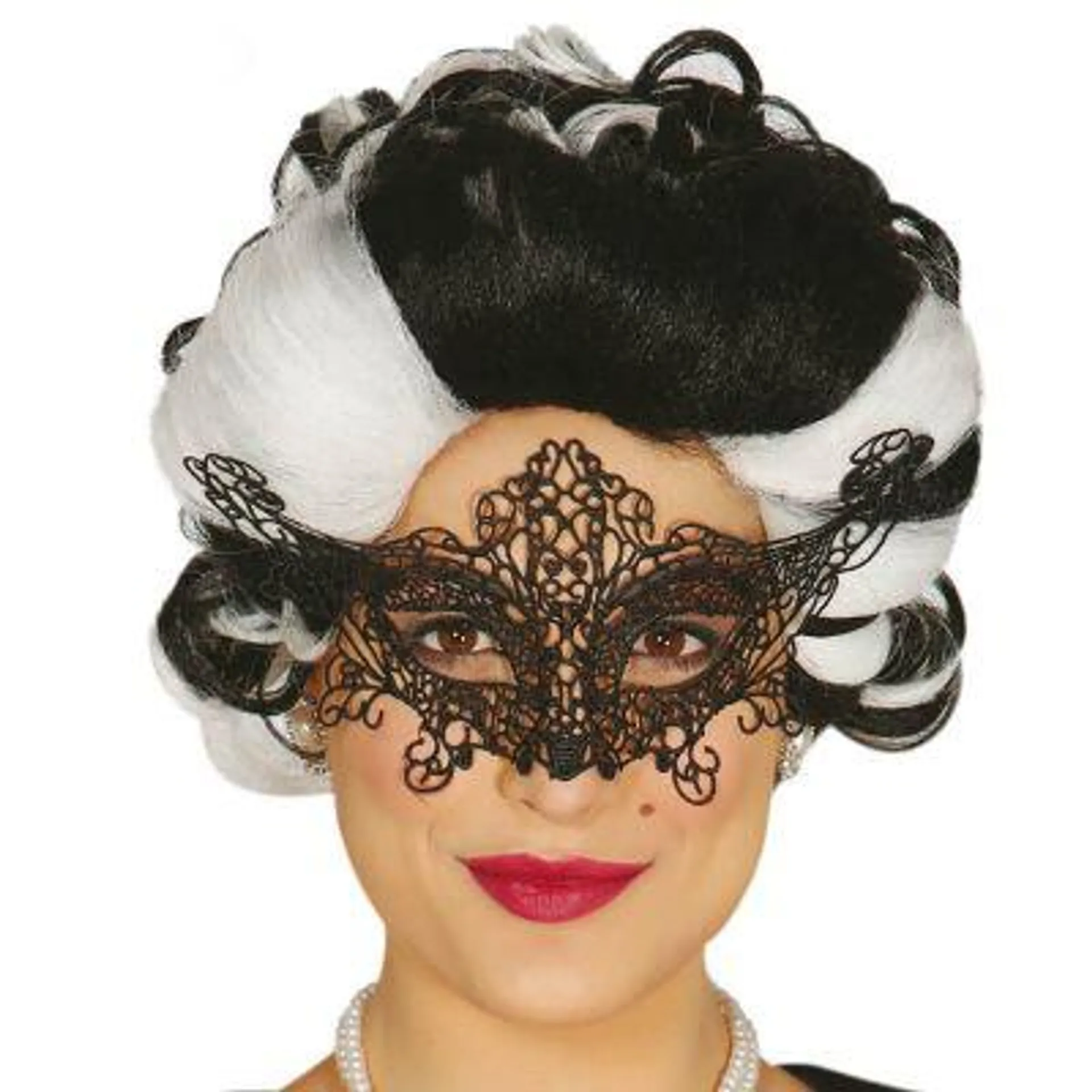 Masque à dentelle noire