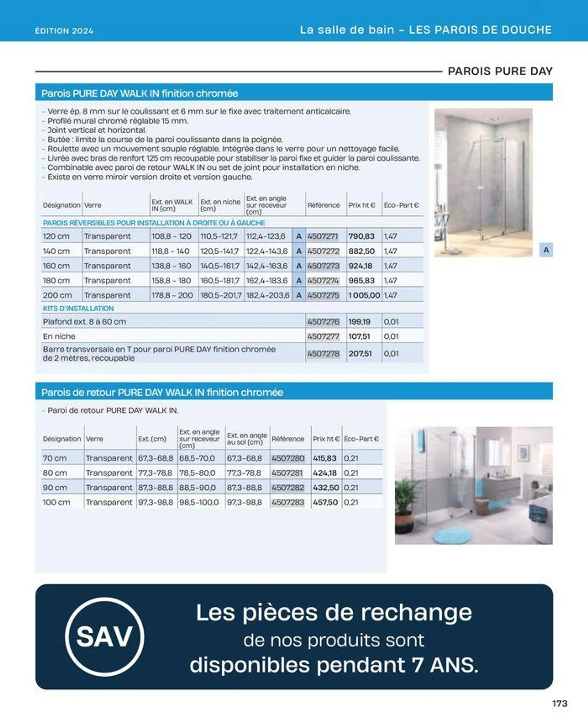 La salle de bain en toute sérénité du 2 juillet au 31 décembre 2024 - Catalogue page 173