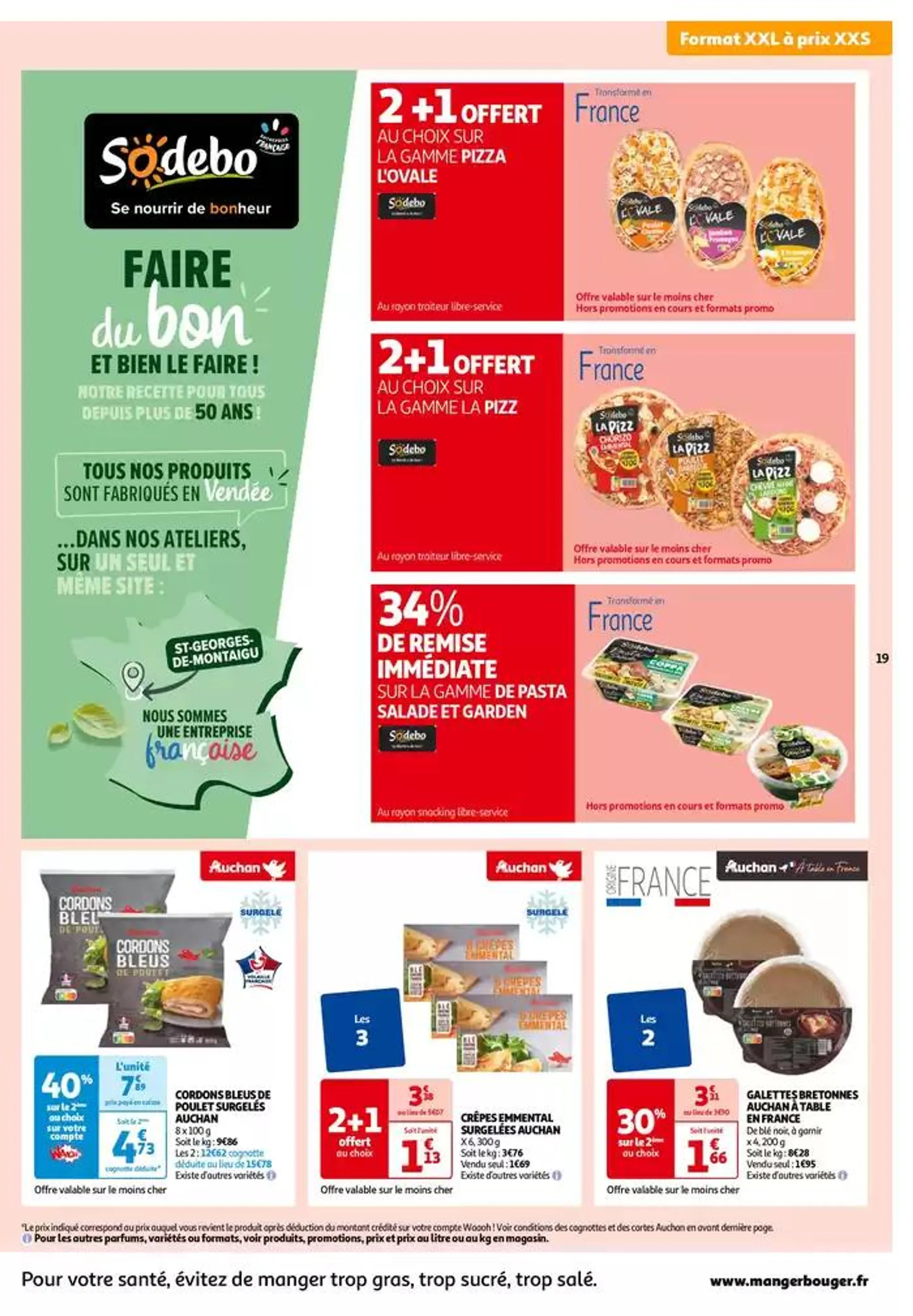 Top depart : 25 jours Auchan  du 29 octobre au 4 novembre 2024 - Catalogue page 19