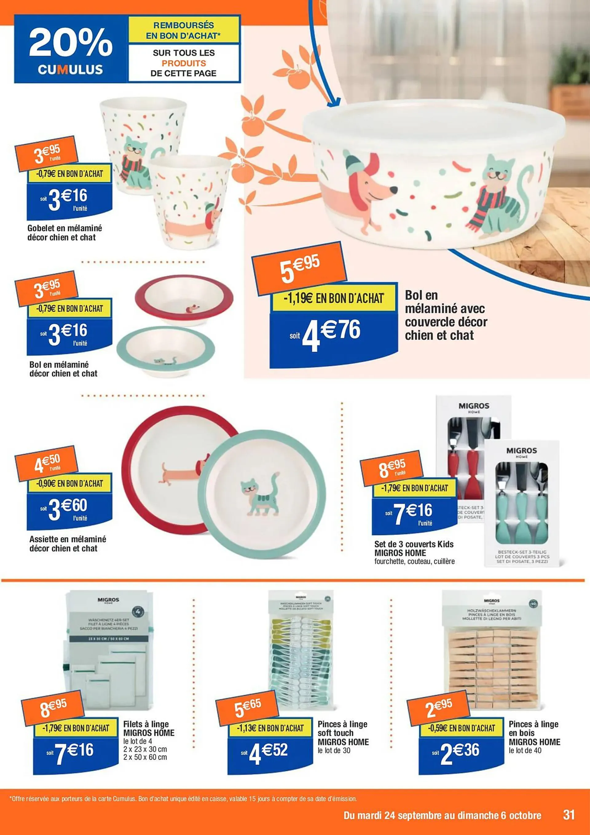 Catalogue Migros du 24 septembre au 6 octobre 2024 - Catalogue page 31