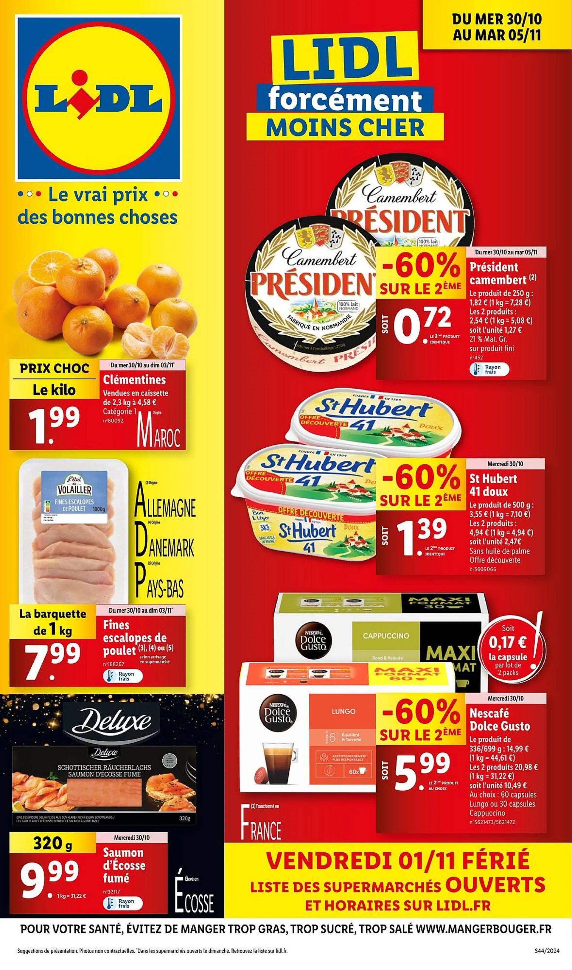 Catalogue Lidl du 30 octobre au 5 novembre 2024 - Catalogue page 1