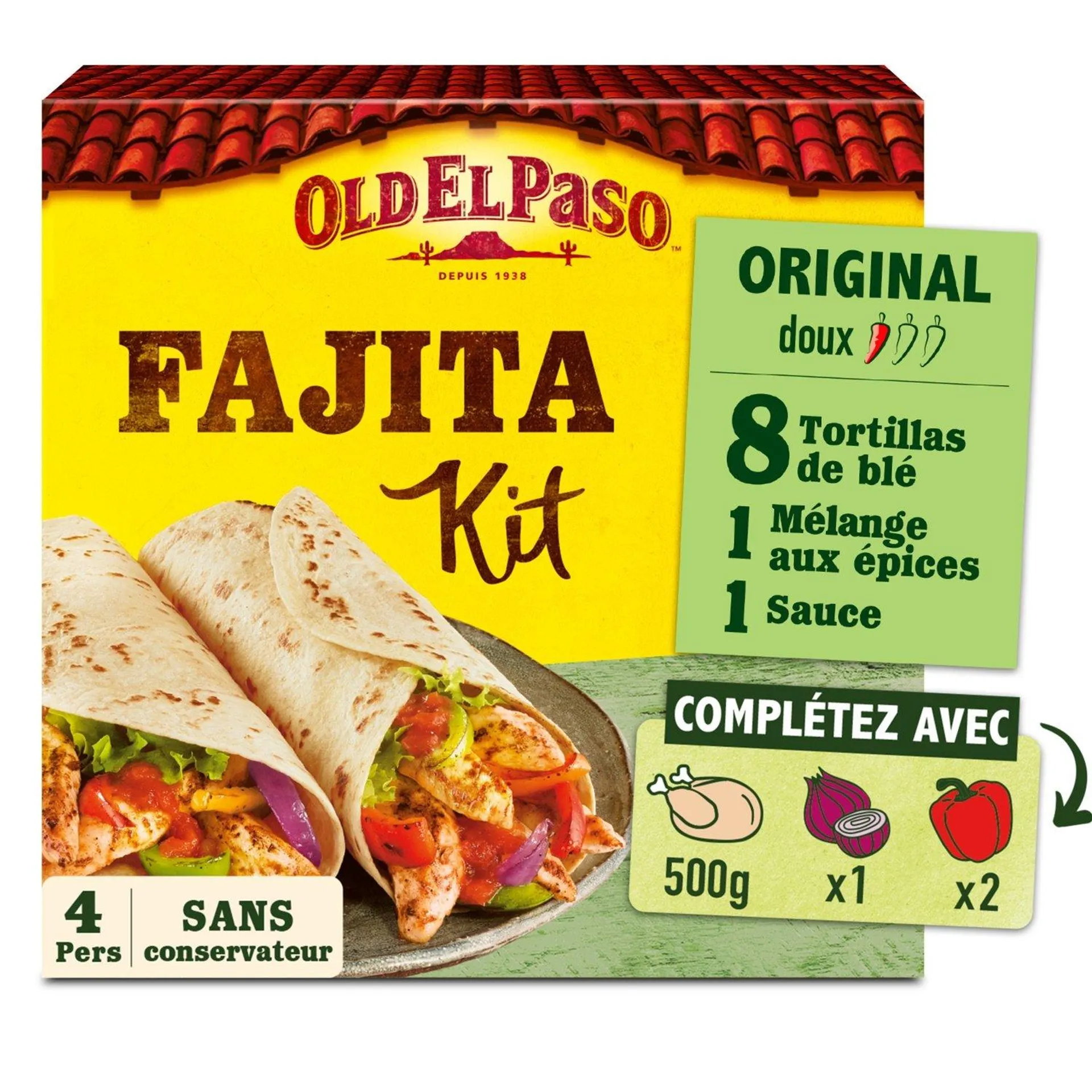 Kit Fajitas Original Doux OLD EL PASO