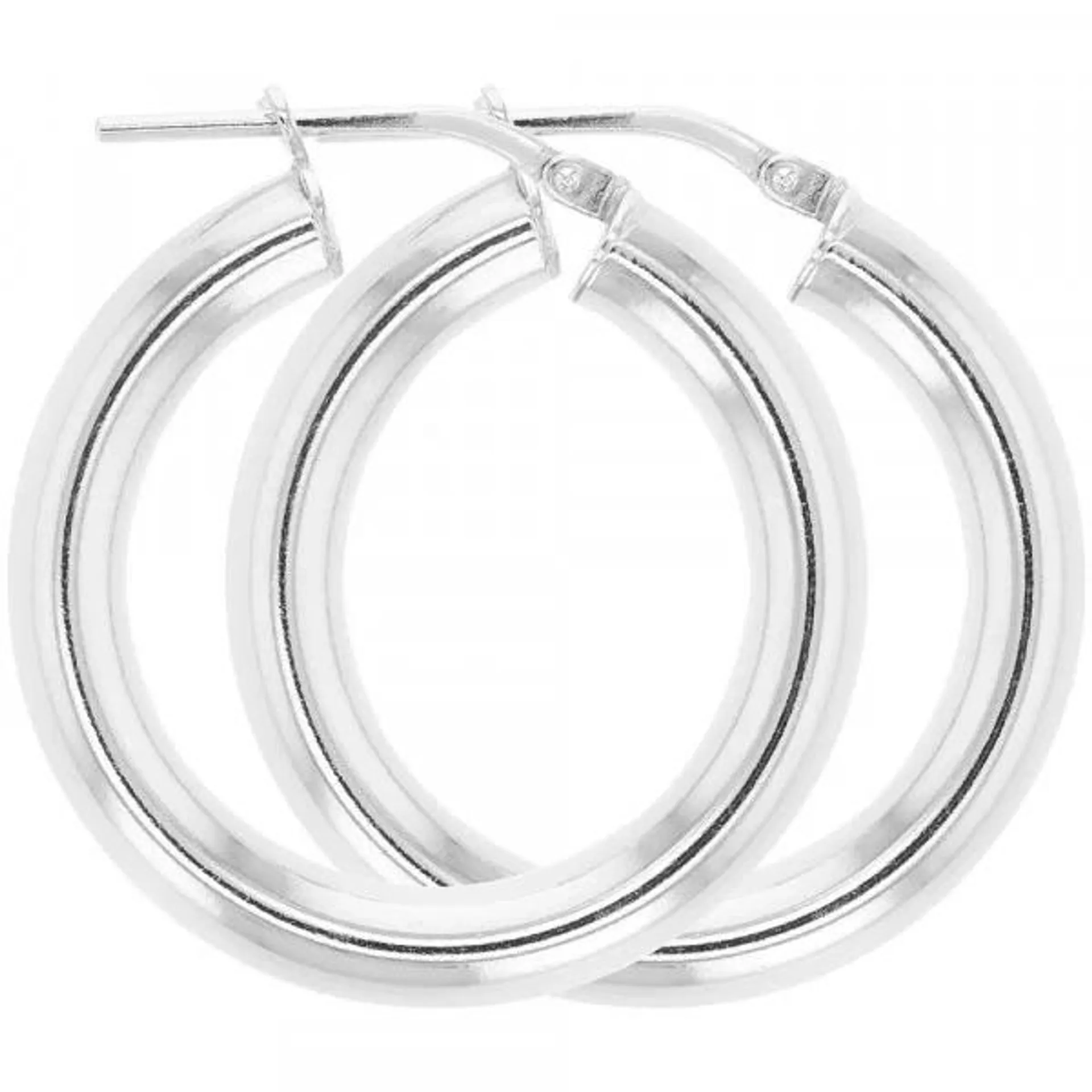 Boucles D'Oreilles Créoles en Argent