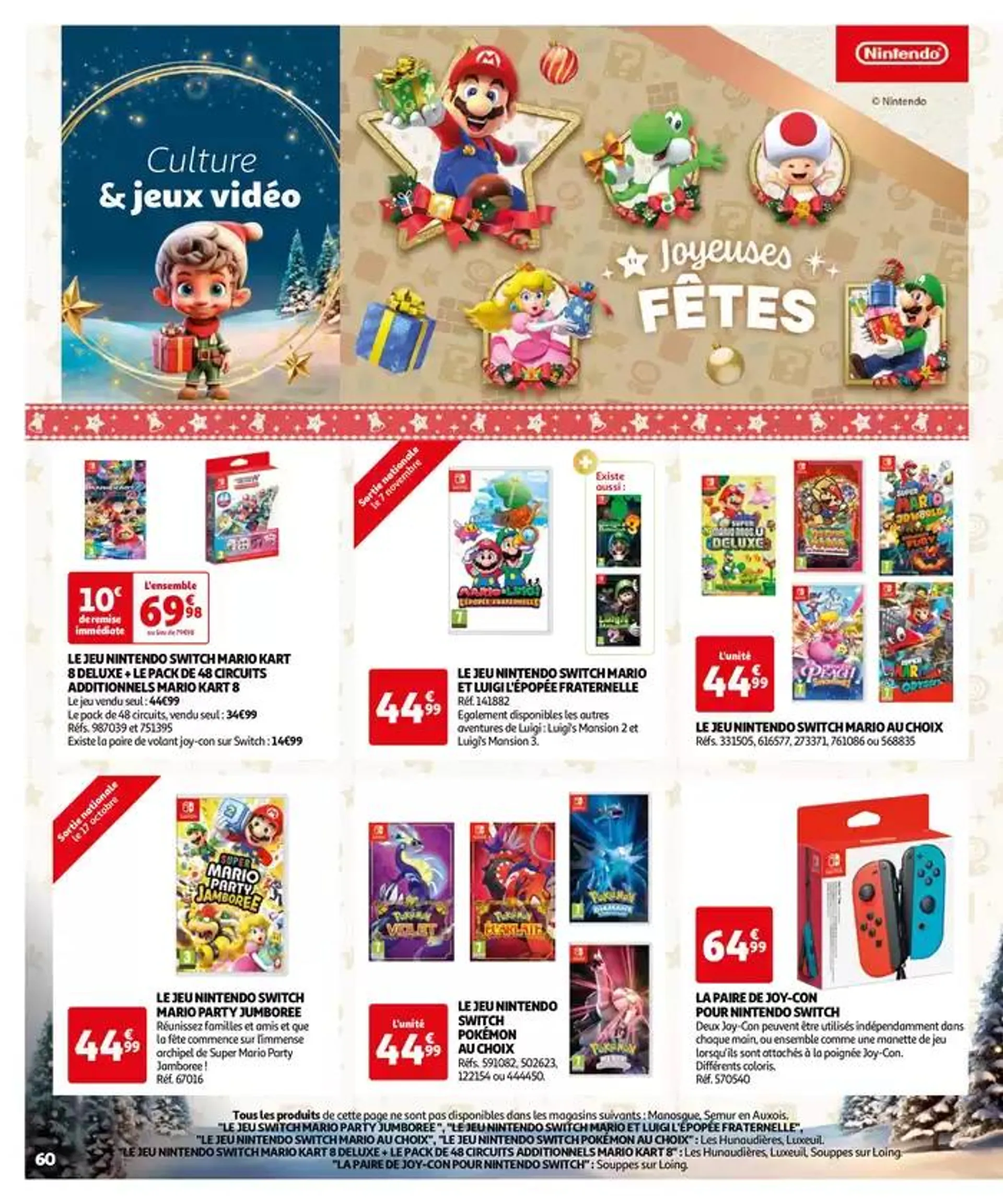 Réveillons Noël, un max de promos pour les fêtes du 11 octobre au 6 décembre 2024 - Catalogue page 60