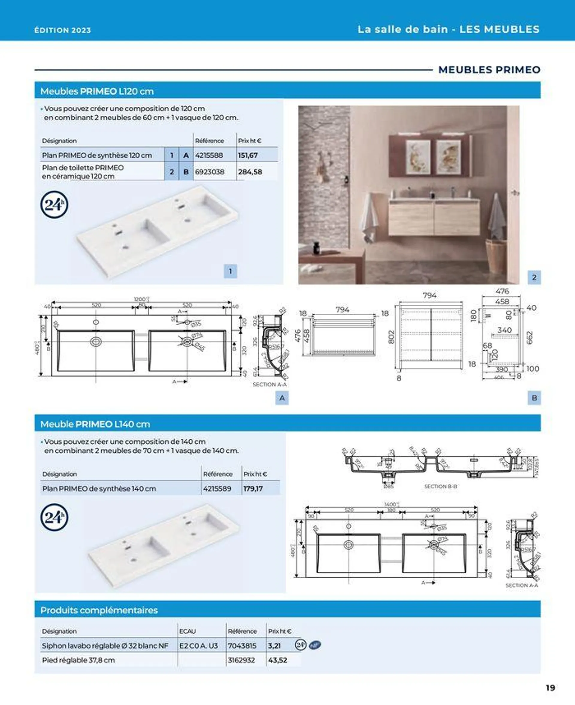 La salle de bain en toute sérénité du 17 janvier au 31 août 2024 - Catalogue page 19