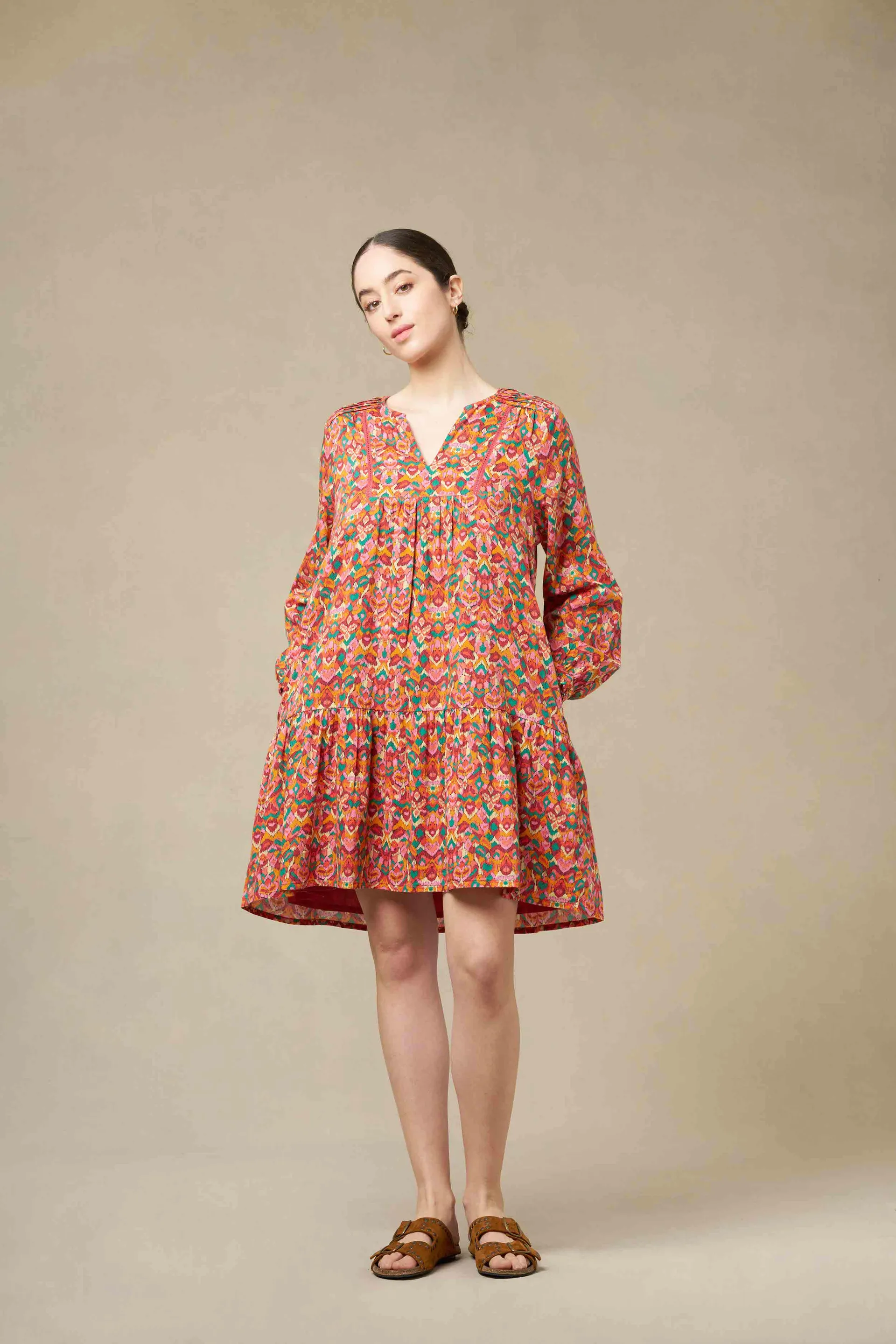 PARDONE DRESS - PRINT ALCAZAR