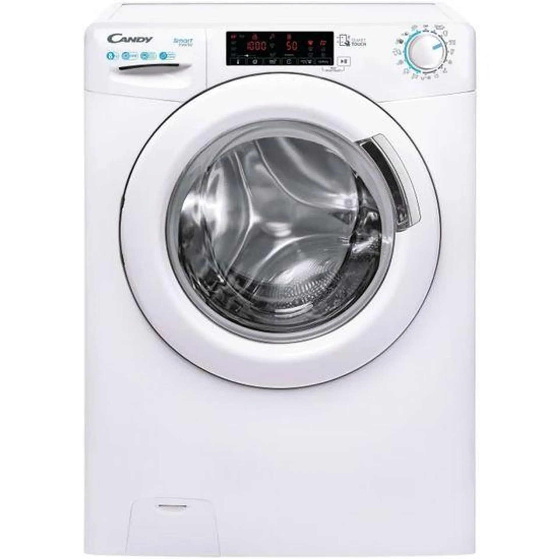 Lave-linge hublot CANDY CS 128TXME-S - 8 kg - Induction - L60cm - 1200 trs/min - Classe A - Blanc