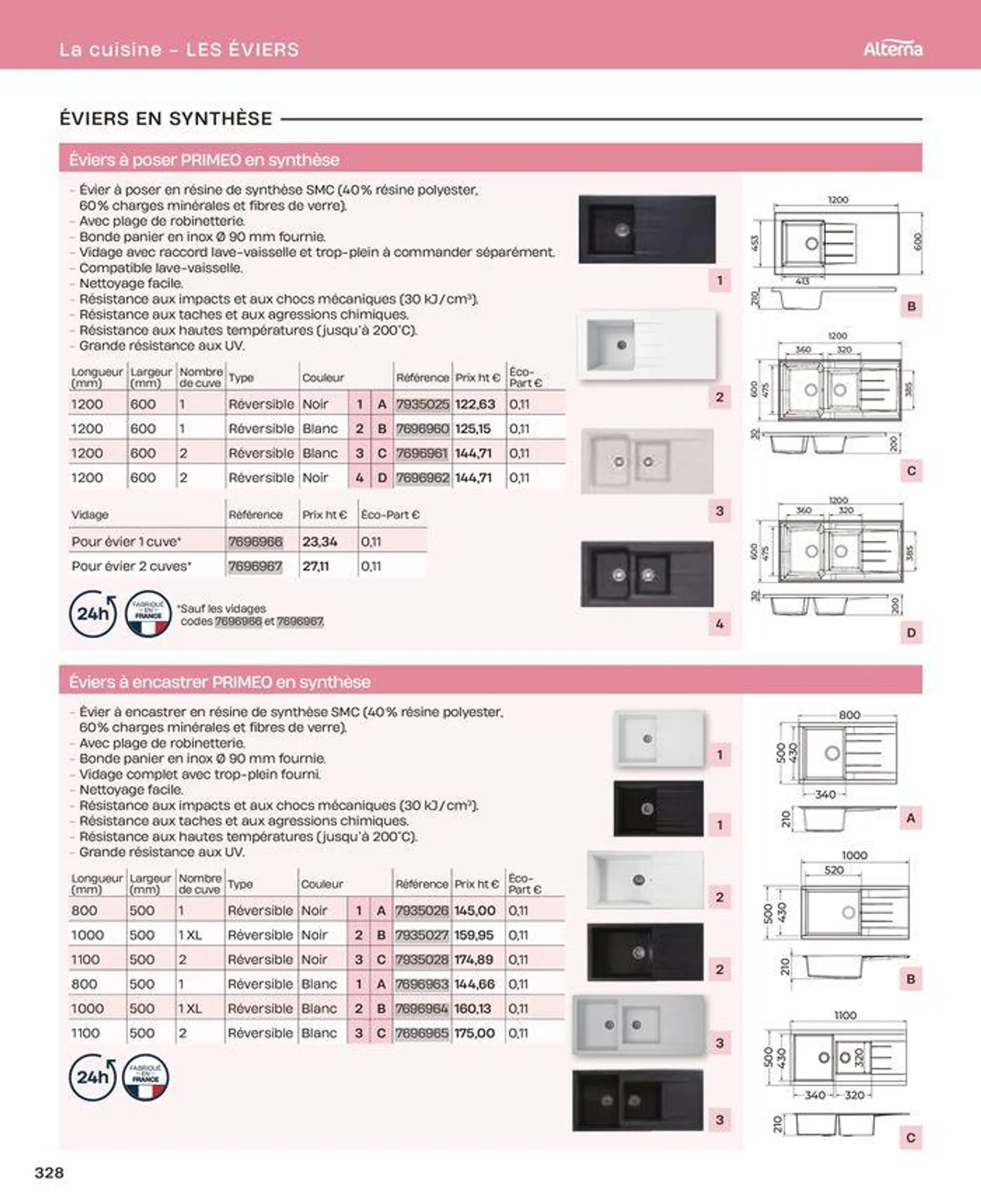 La salle de bain en toute sérénité du 2 juillet au 31 décembre 2024 - Catalogue page 328