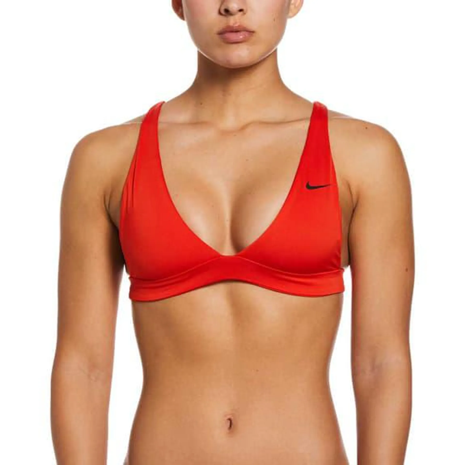 Haut de bikini Nike Swim Bralette rouge noir femme