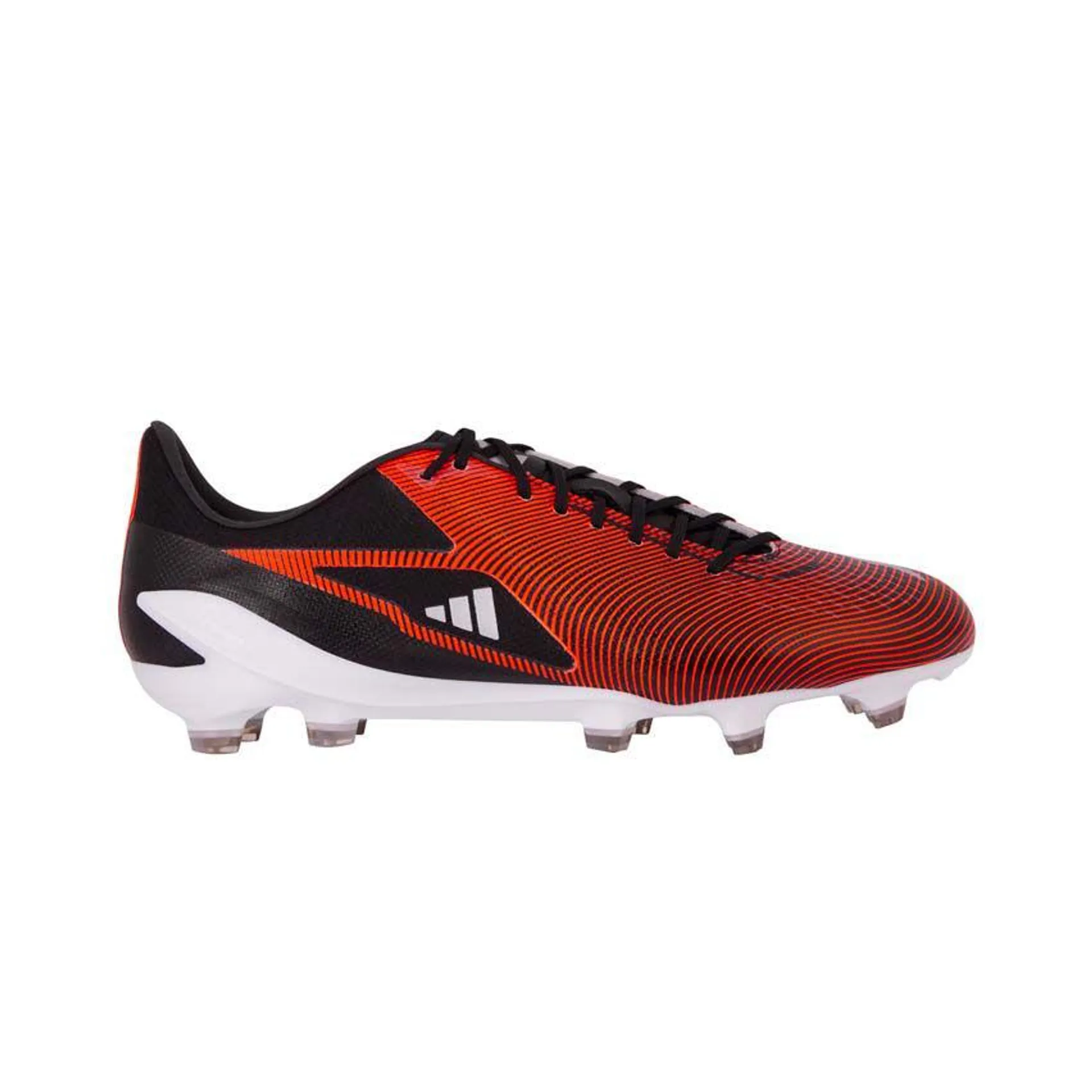 Chaussures Rugby RS15 Pro FG Moulées Terrain Sec Noir Et Rouge - Adidas