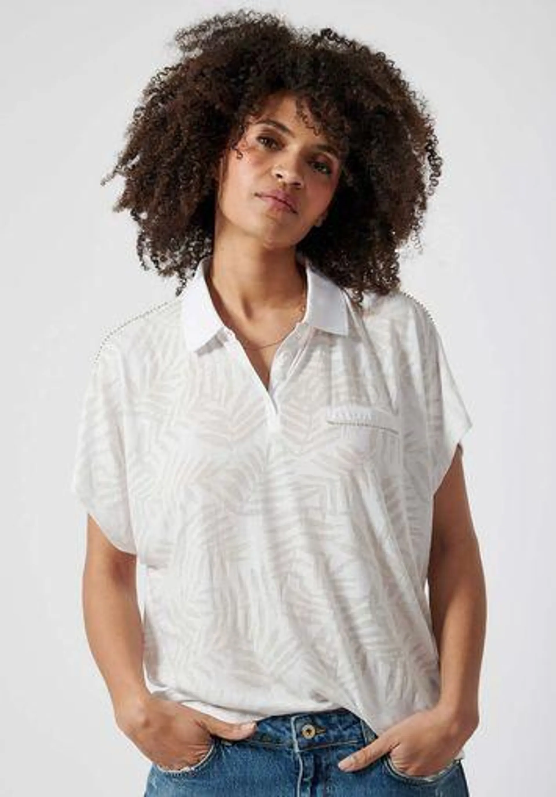 Polo blanc Femme