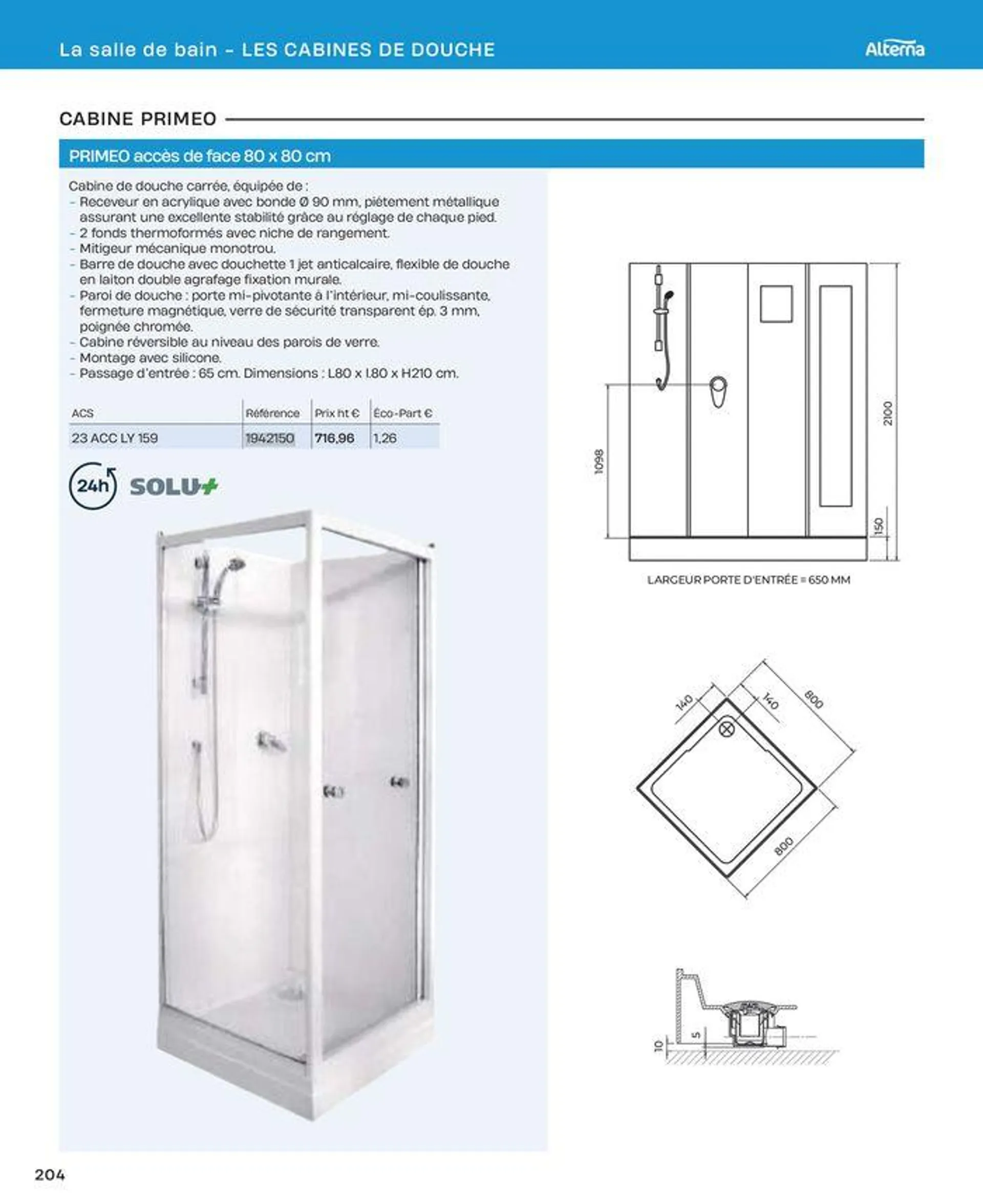 La salle de bain en toute sérénité du 2 juillet au 31 décembre 2024 - Catalogue page 204