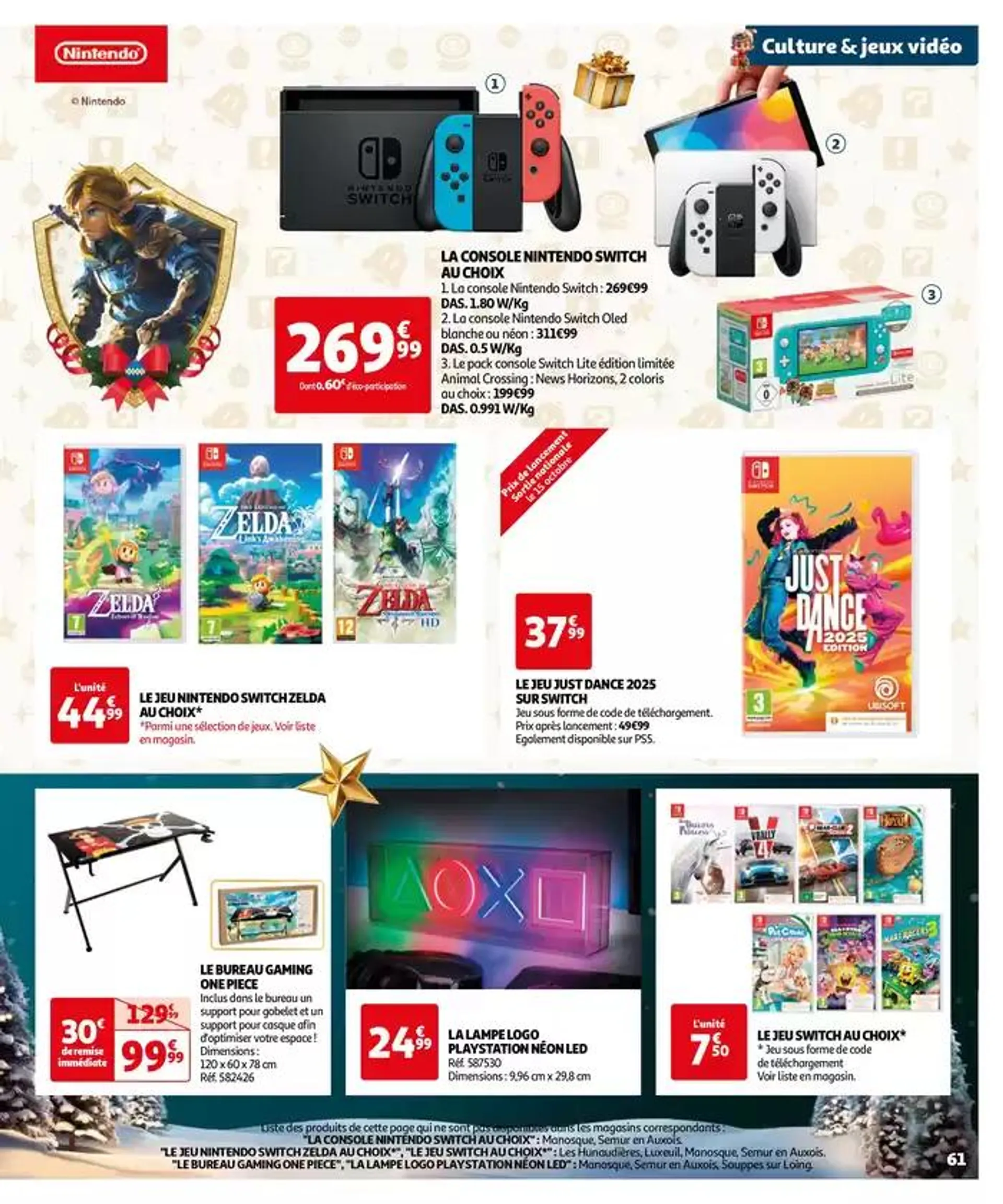 Réveillons Noël, un max de promos pour les fêtes du 11 octobre au 6 décembre 2024 - Catalogue page 61