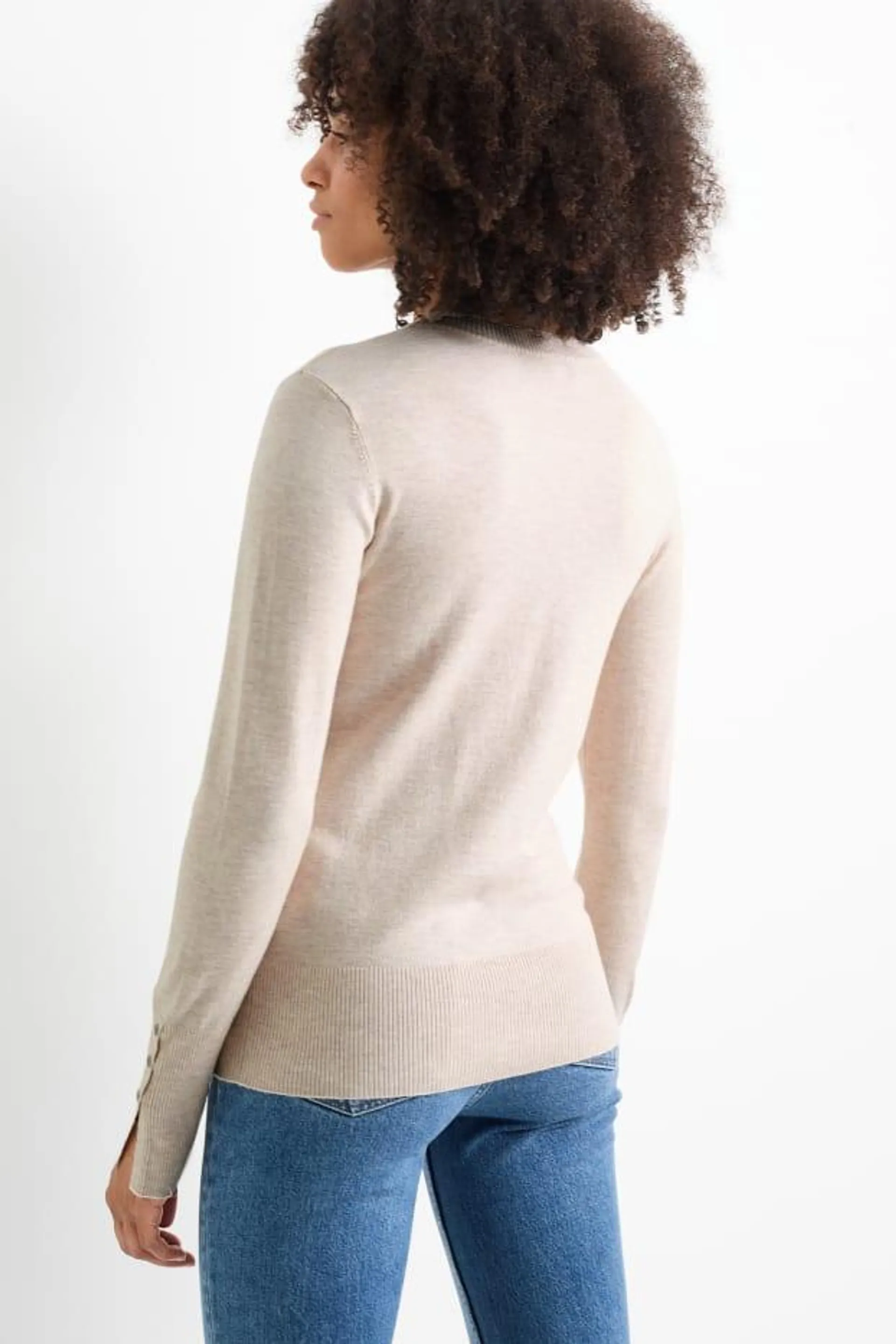 Fine knit jumper