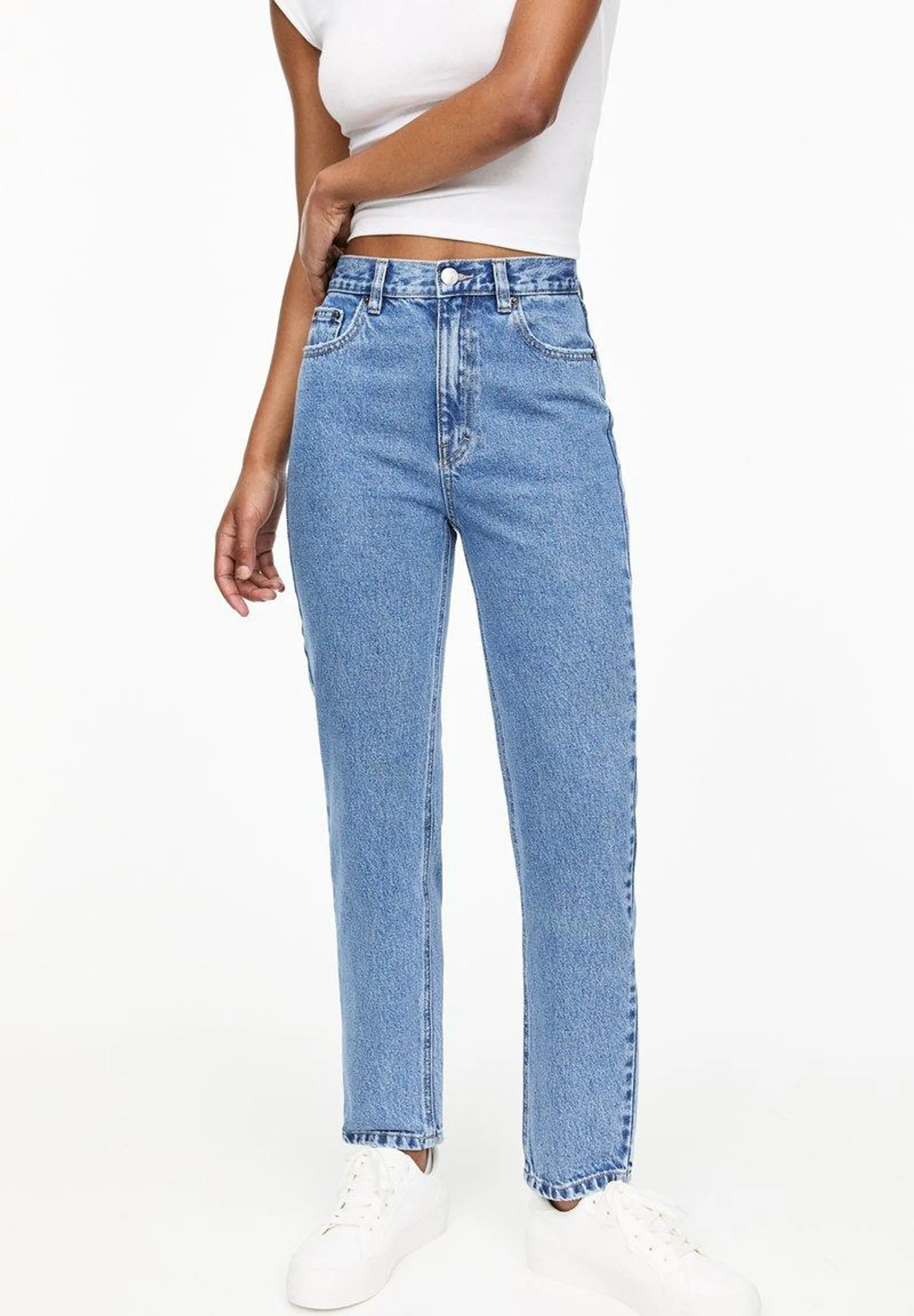 MOM - Jeans fuselé - light blue denim