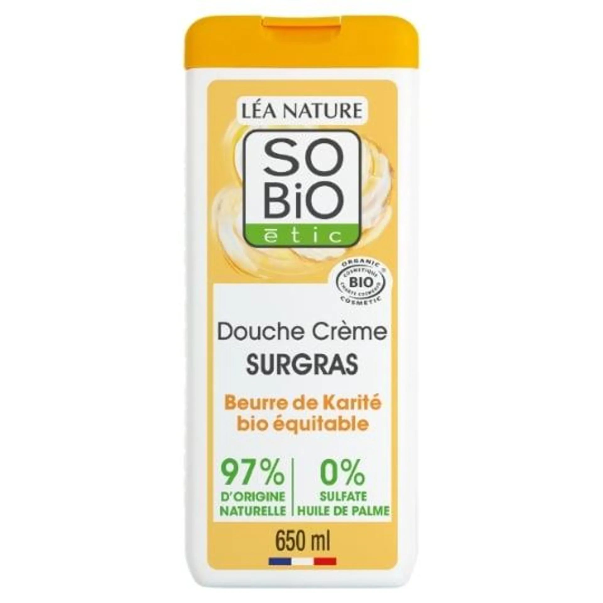 Crème de Douche Surgras au Beurre de Karité Bio SO'BIO ETIC