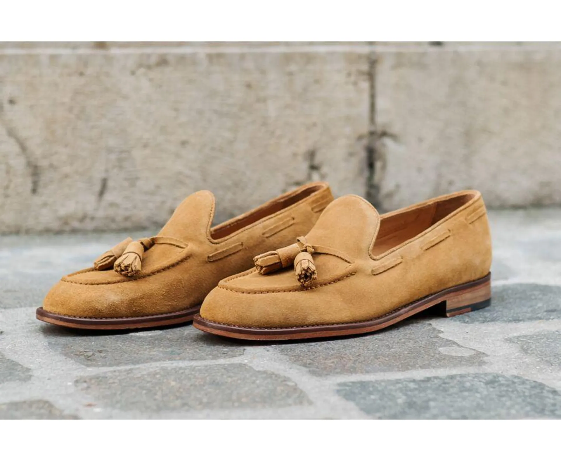 Mocassin homme Velours Cognac - PICADILLY