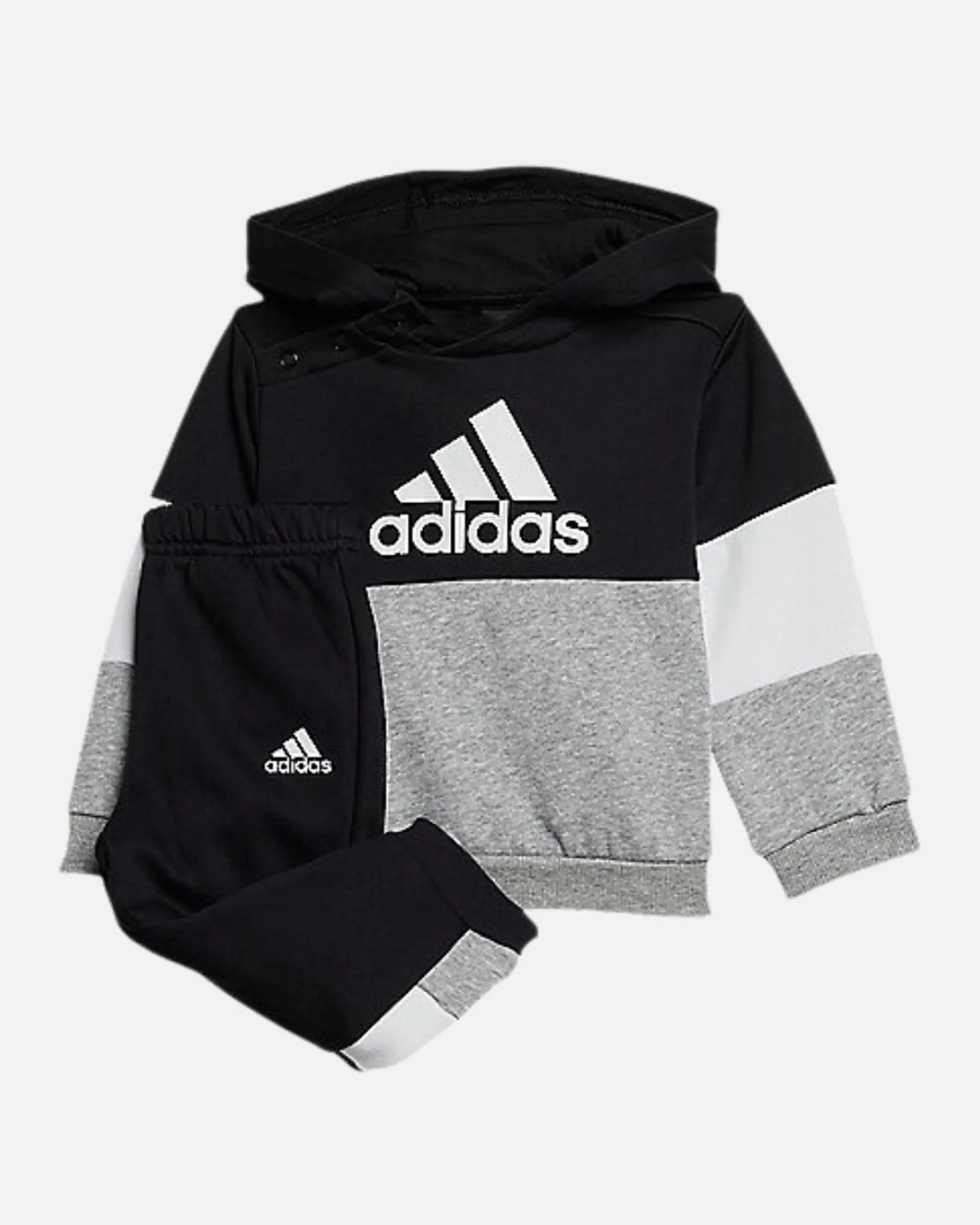 Ensemble Survêtement Adidas Bébé - Noir/Blanc/Gris