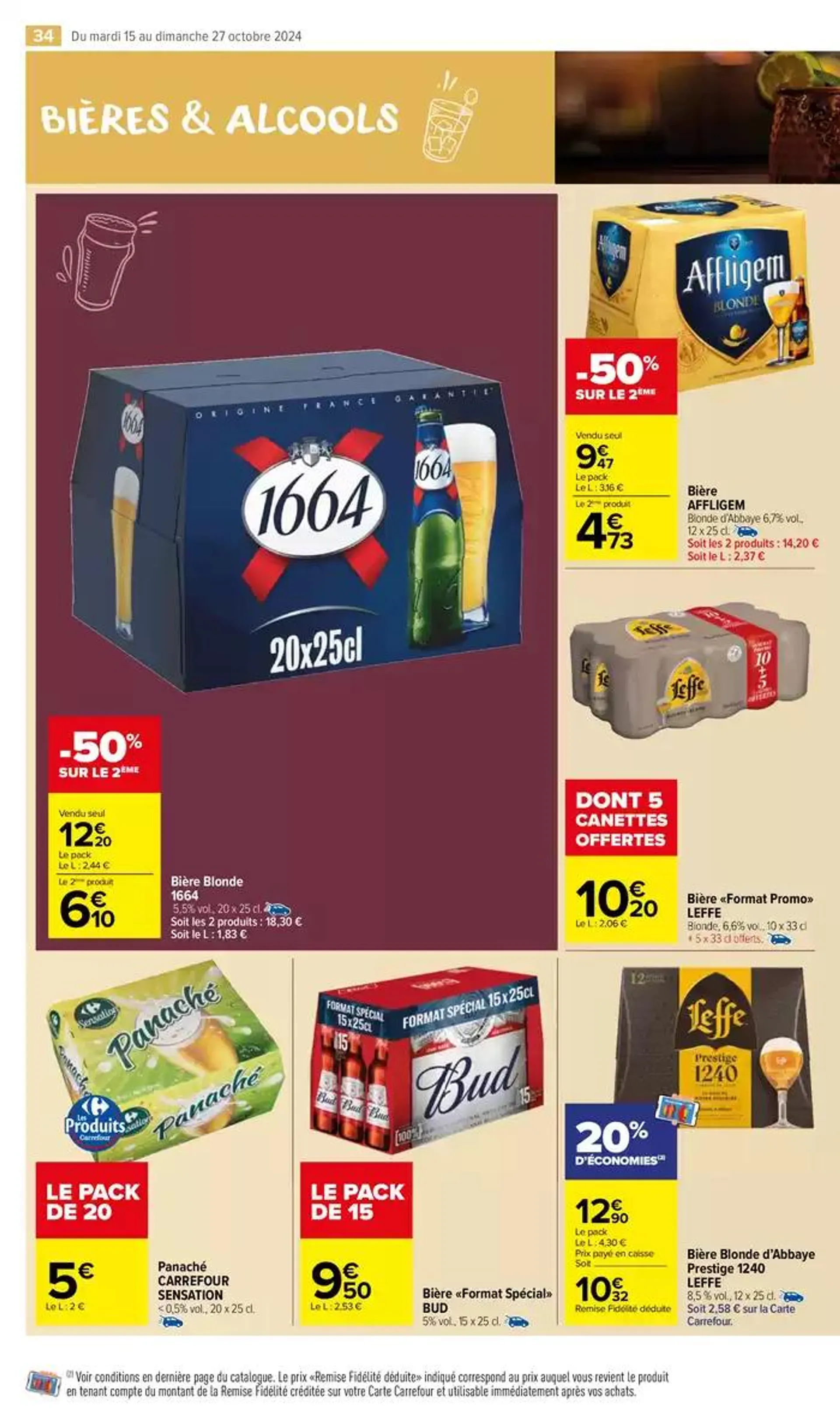 BIÈRES ET ALCOOLS du 15 octobre au 27 octobre 2024 - Catalogue page 36